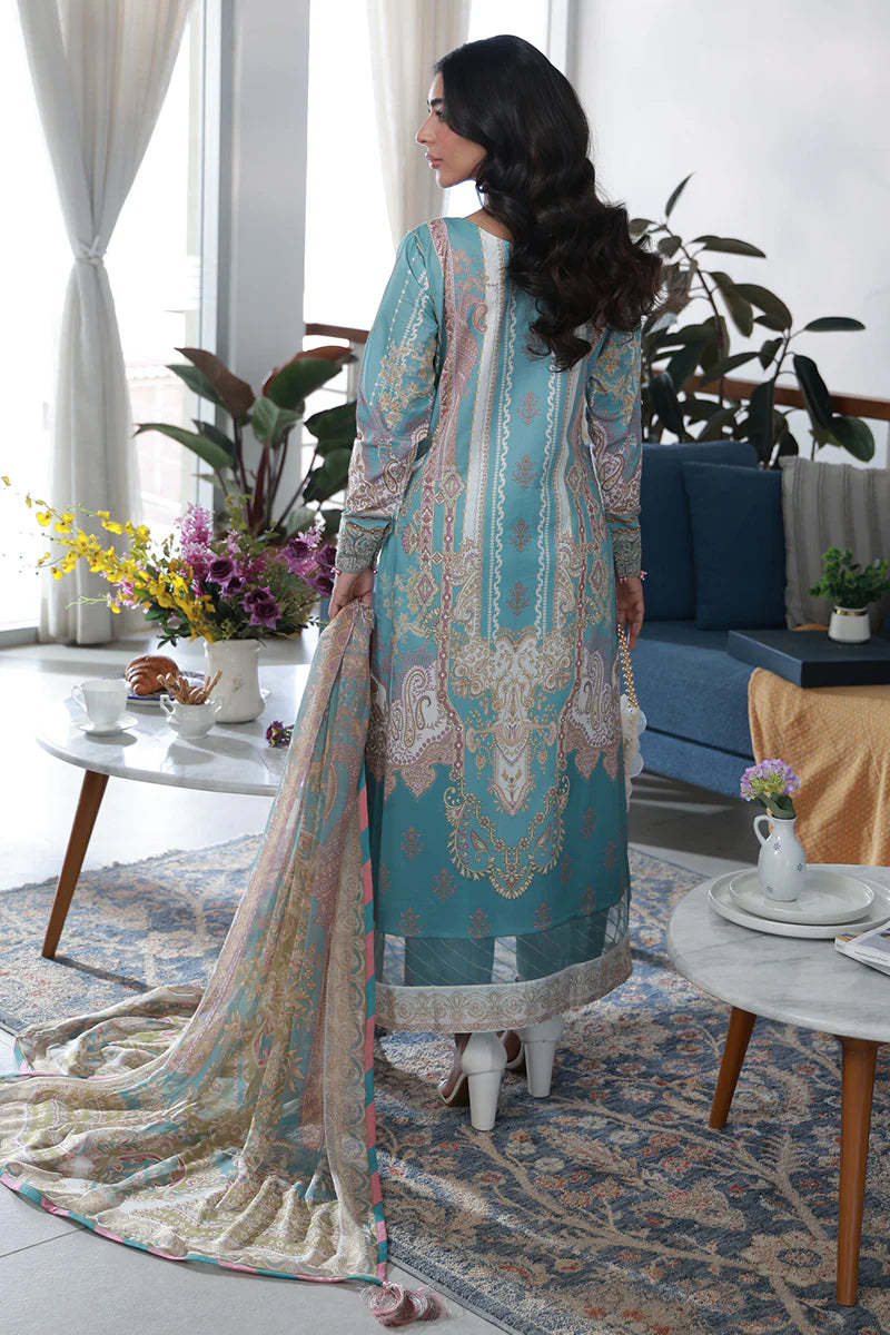 Gulaal Lawn Collection Volume-1 Unstitched Collection 2026 | D1 EIDRA - Mirha Fashion