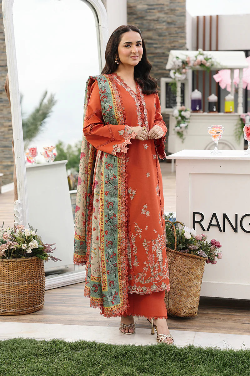 Rang Rasiya Florence Luxury Festive Edit Unstitched Collection 2026 | D01 ZAHRA - Mirha Fashion