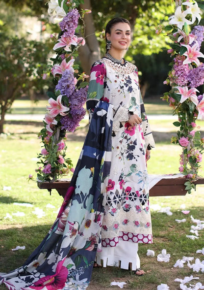 Elaf Print Chikankari Lawn 2024 | Lovelight | ECK-1A