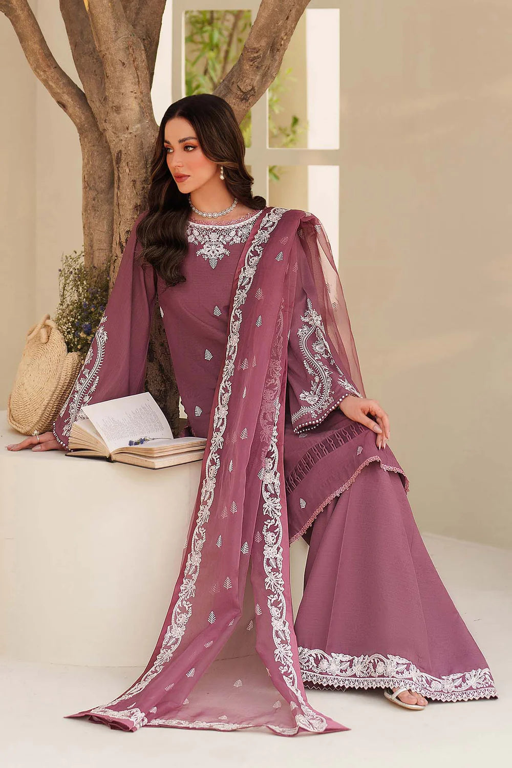 Zarif Exclusive Tabeer the Silk Edit Unstitched Collection 2026 | 08 SUNG - Mirha Fashion
