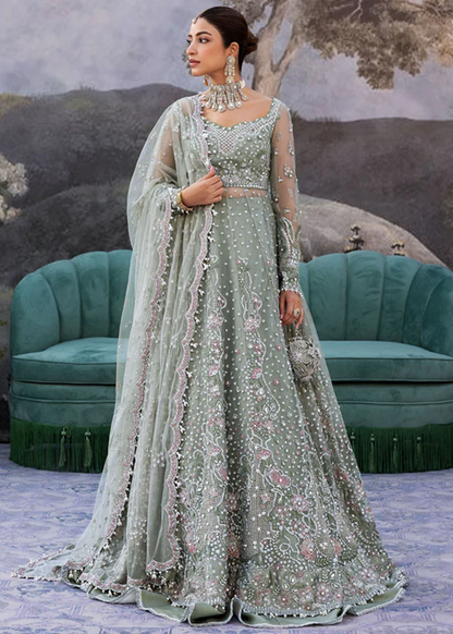 Sadaf Fawad Khan Siraa Festive 3 PCS Unstitched | SEAFOAM