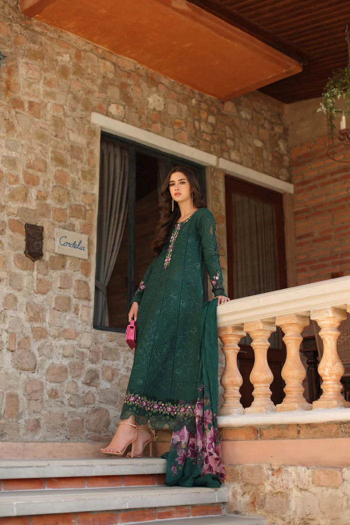 Noor By Saadia Asad Luxury Eid Handwork Schiffli Laserkari Collection 2026 | D1A-SORINA - Mirha Fashion