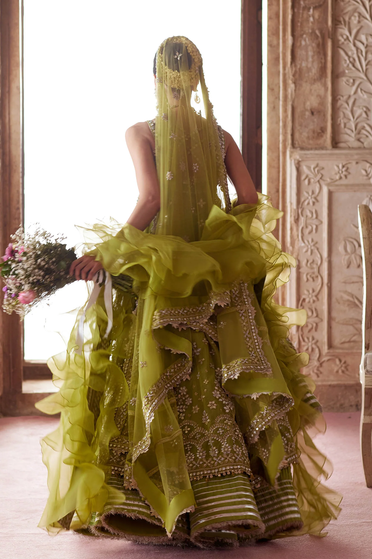 Zaha Gossamer Wedding Festive 2025 3 PCS Unstitched Collection | NOORE SITARA ZC 25-01