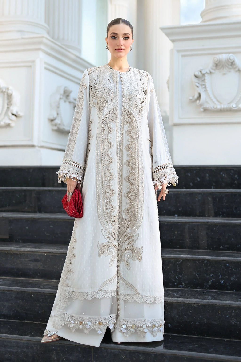 Maria B Luxury Lawn Eid Vol-26 Unstitched Collection 2026 | D01 - Mirha Fashion
