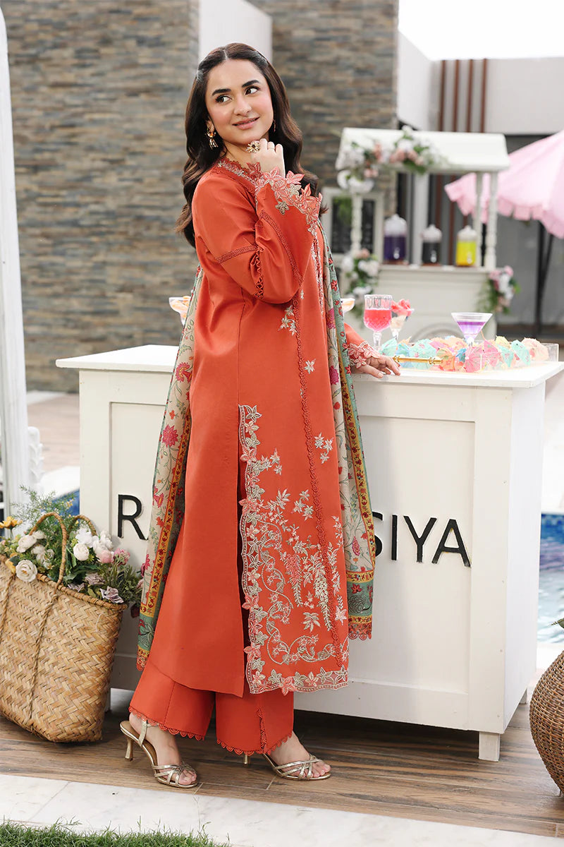 Rang Rasiya Florence Luxury Festive Edit Unstitched Collection 2026 | D01 ZAHRA - Mirha Fashion