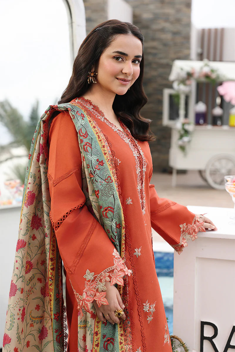 Rang Rasiya Florence Luxury Festive Edit Unstitched Collection 2026 | D01 ZAHRA - Mirha Fashion