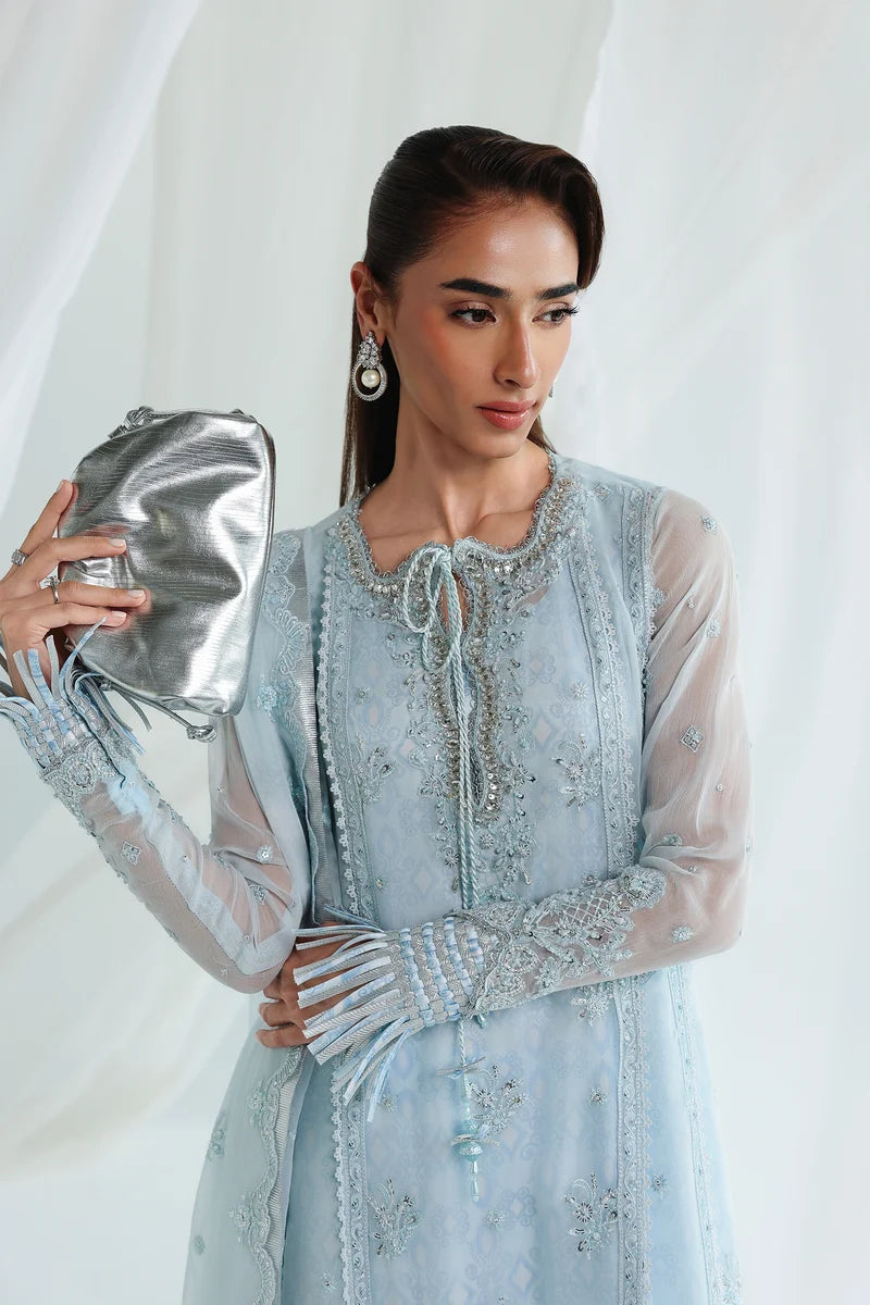 Qalamkar Luxury Chiffon Unstitched Collection | QCC-08 SONA