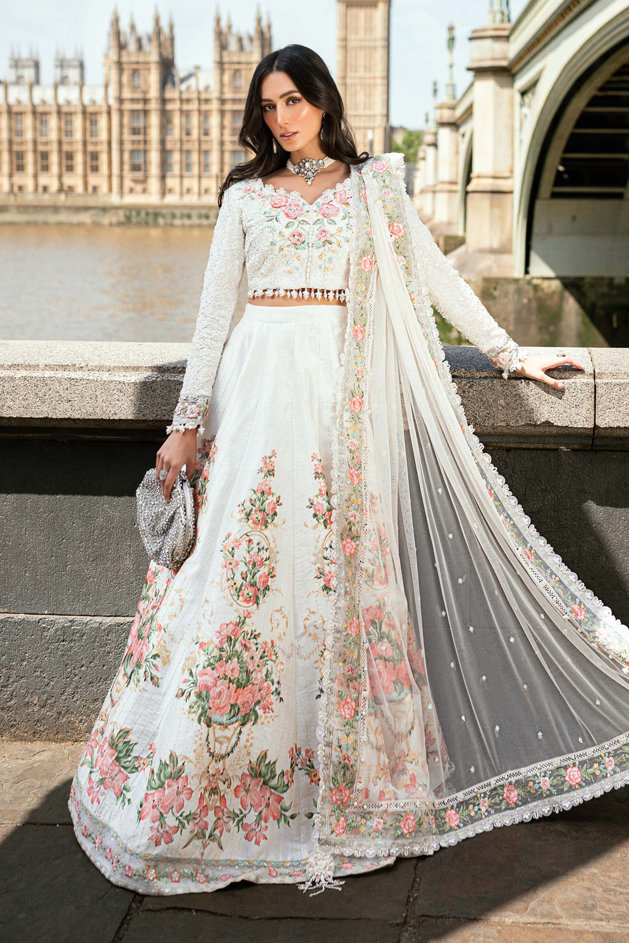 Maria B Soiree 3PCS Unstitched Formals V-01 2025 | D2