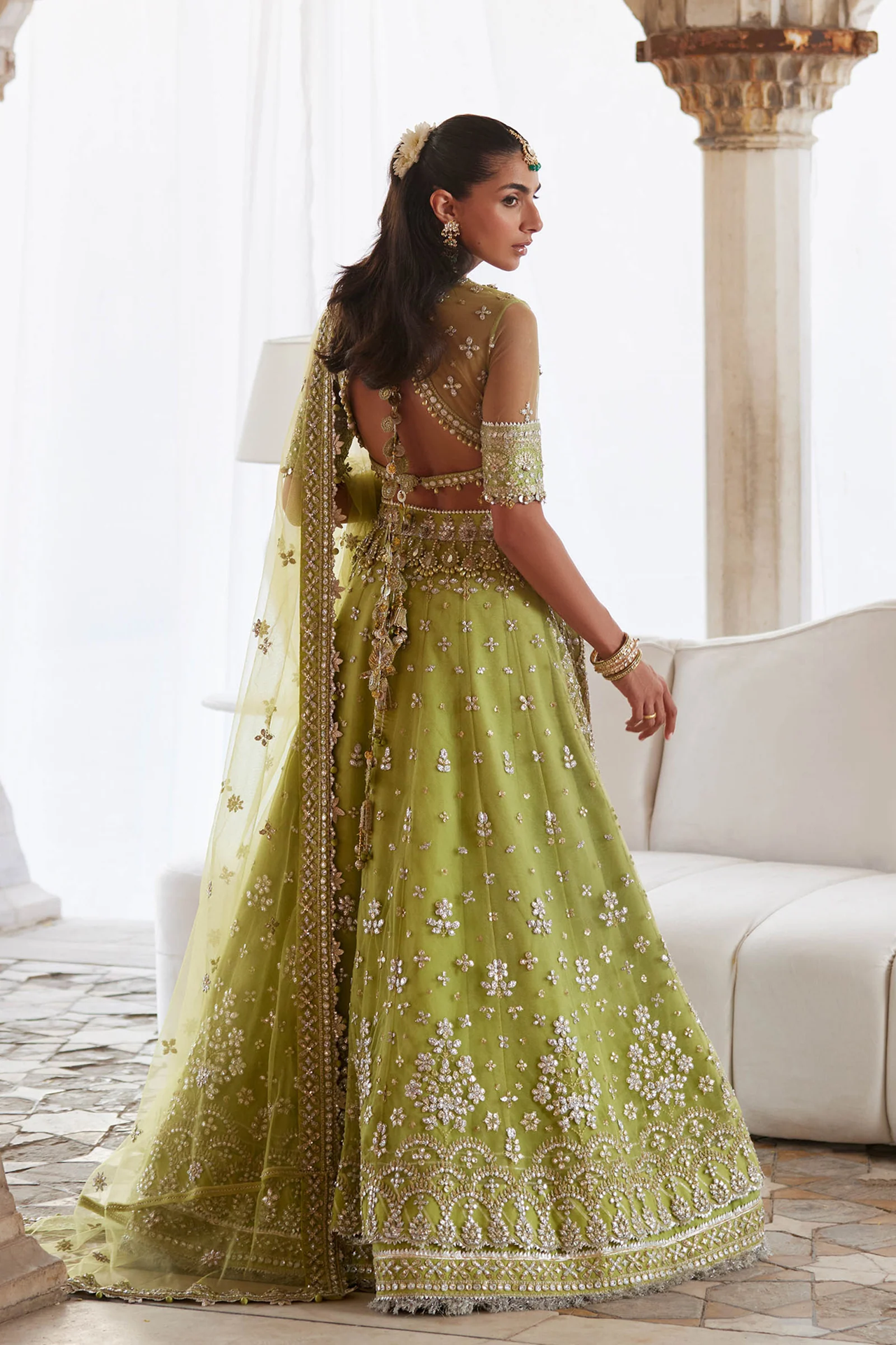 Zaha Gossamer Wedding Festive 2025 3 PCS Unstitched Collection | NOORE SITARA ZC 25-01