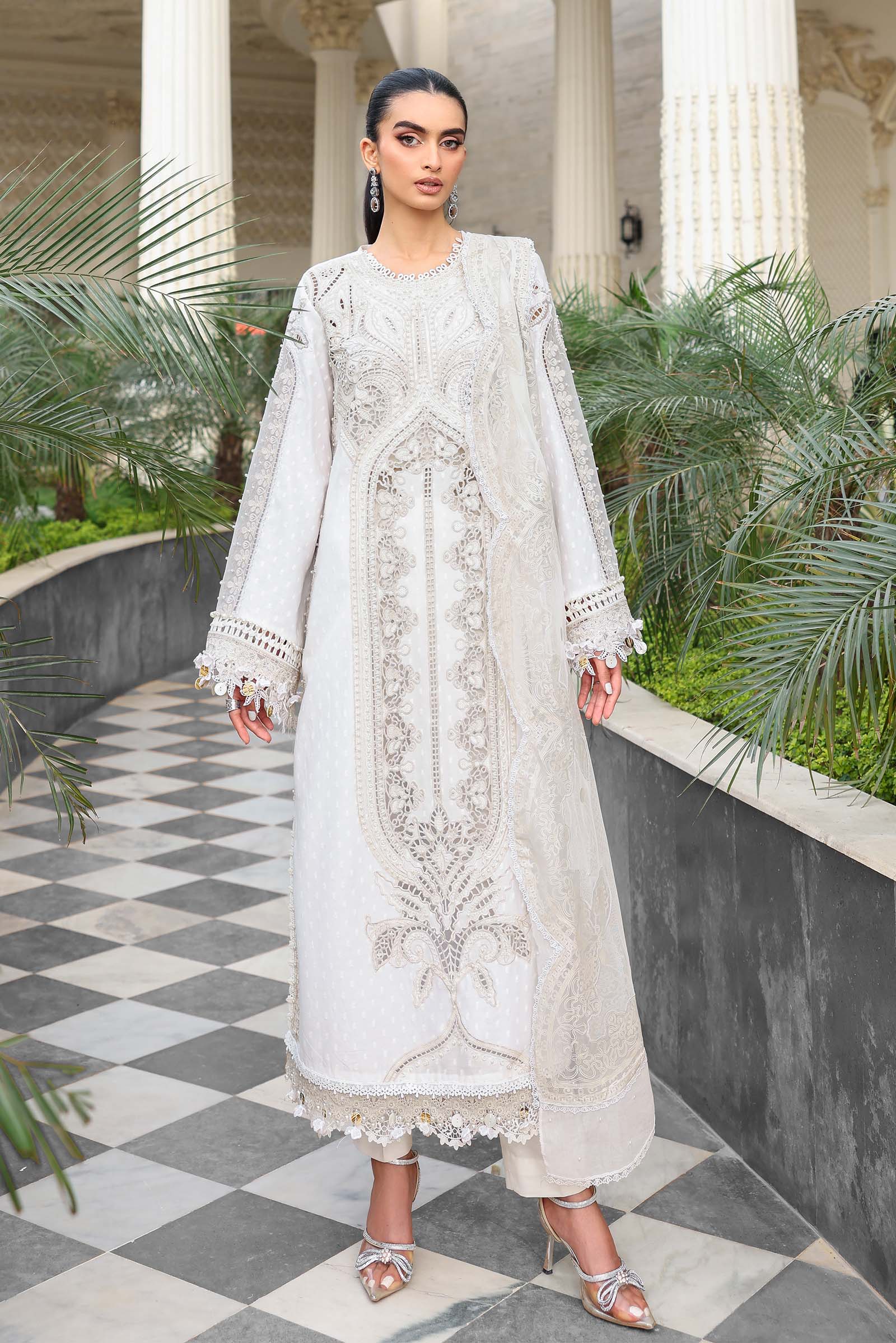 Maria B Luxury Lawn Eid Vol-26 Unstitched Collection 2026 | D01 - Mirha Fashion