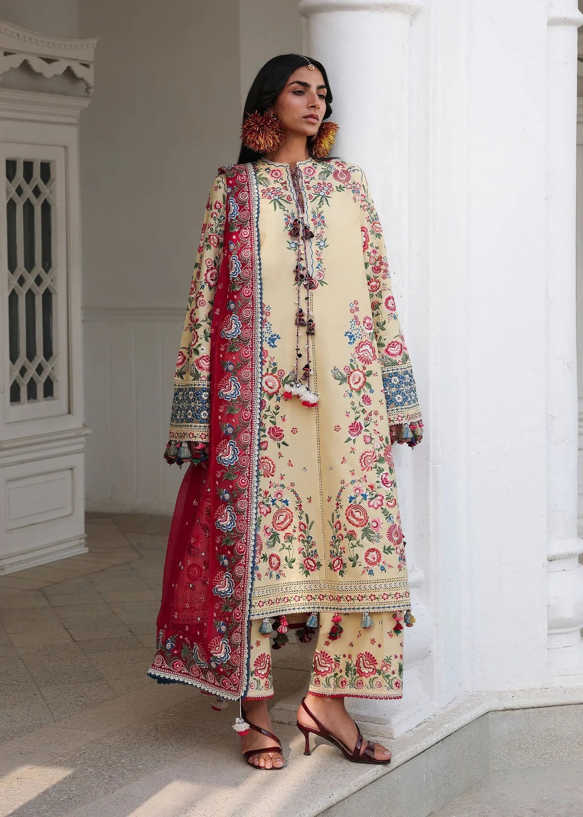 Hussain Rehar Kalabagh Luxury Lawn Unstitched Collection 2026 | D#1242 ZUBDHA - Mirha Fashion