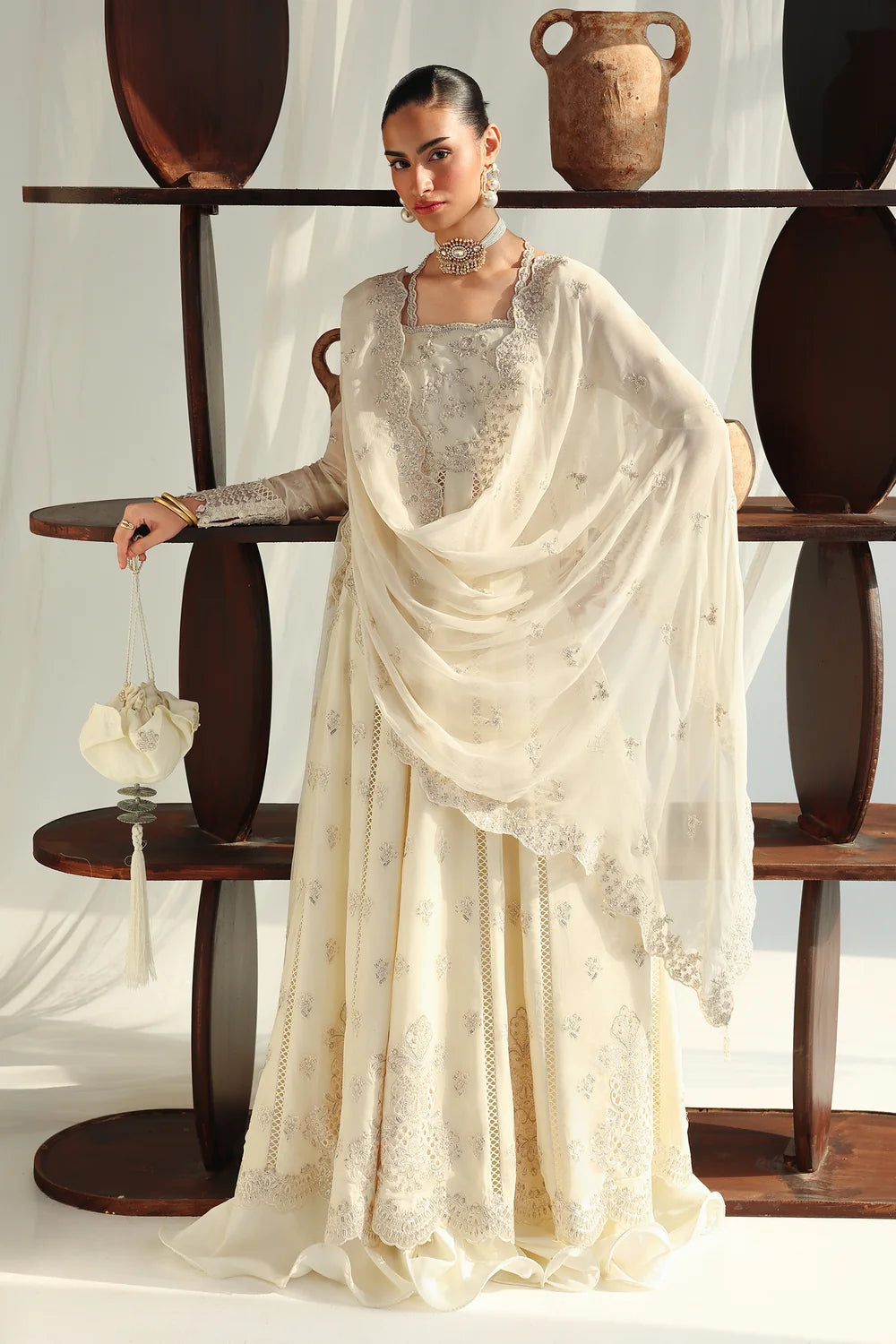 Qalamkar Luxury Chiffon Unstitched Collection | QCC-07 AMERA