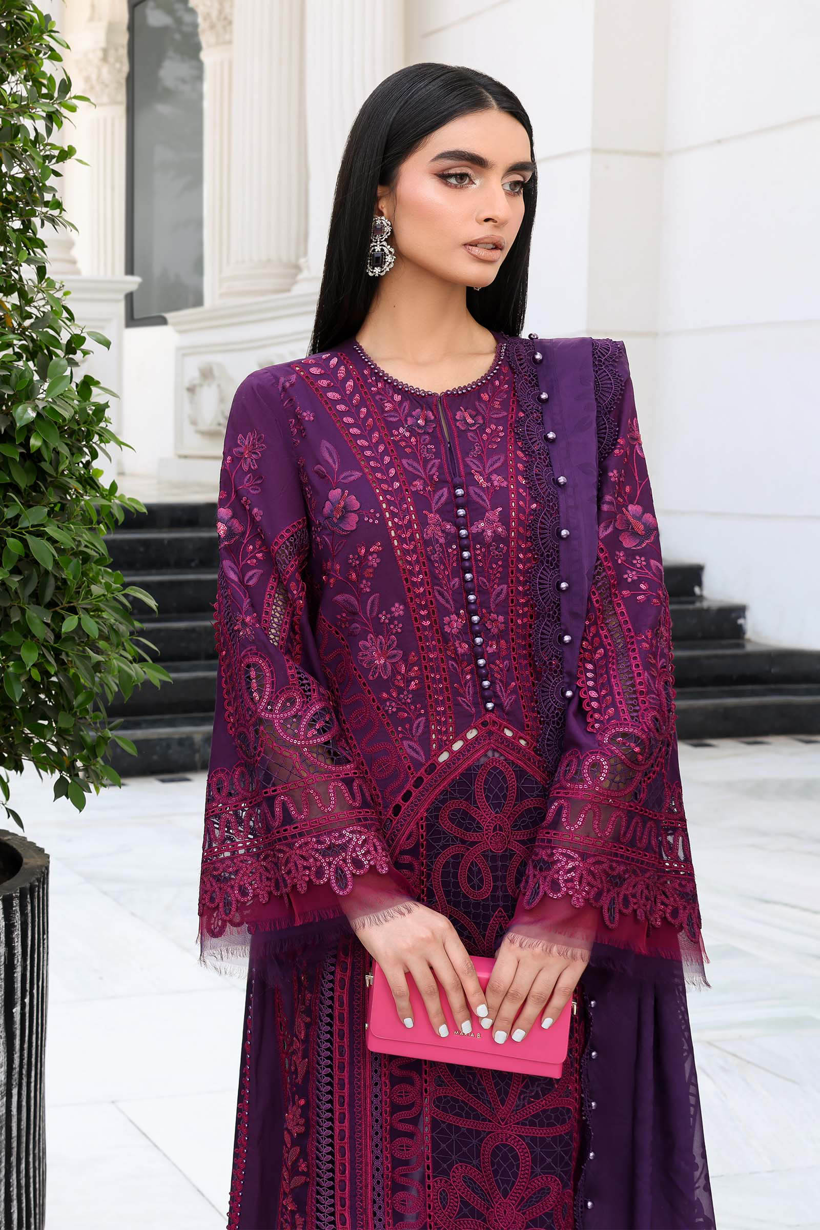 Maria B Luxury Lawn Eid Vol-26 Unstitched Collection 2026 | D14 - Mirha Fashion