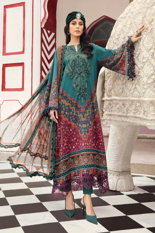 Maria B Mprints Fall Edit 3 PCS Unstitched 2025 | 10B