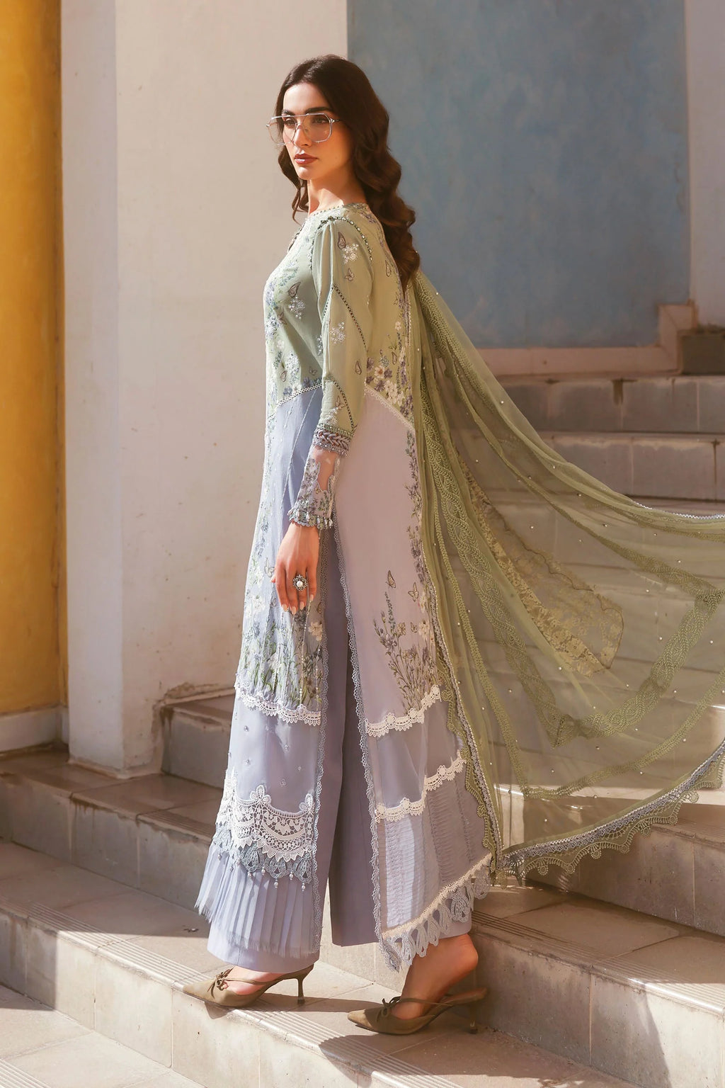 Maria B Luxury Lawn 3PCS Unstitched Collection 2026 | 6B - Mirha Fashion