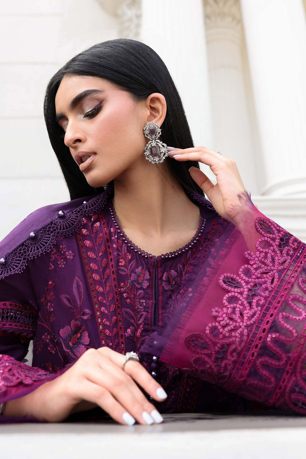Maria B Luxury Lawn Eid Vol-26 Unstitched Collection 2026 | D14 - Mirha Fashion