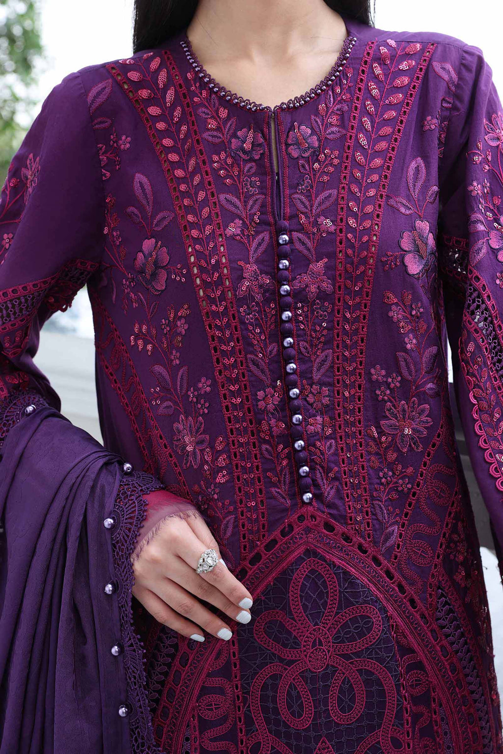 Maria B Luxury Lawn Eid Vol-26 Unstitched Collection 2026 | D14 - Mirha Fashion