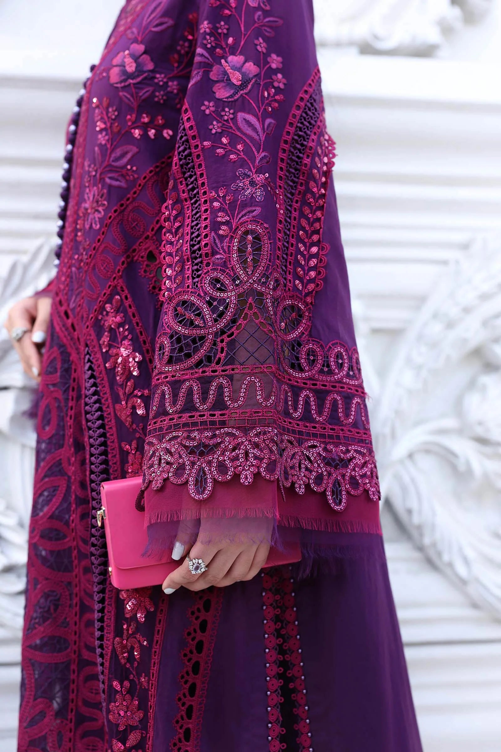Maria B Luxury Lawn Eid Vol-26 Unstitched Collection 2026 | D14 - Mirha Fashion