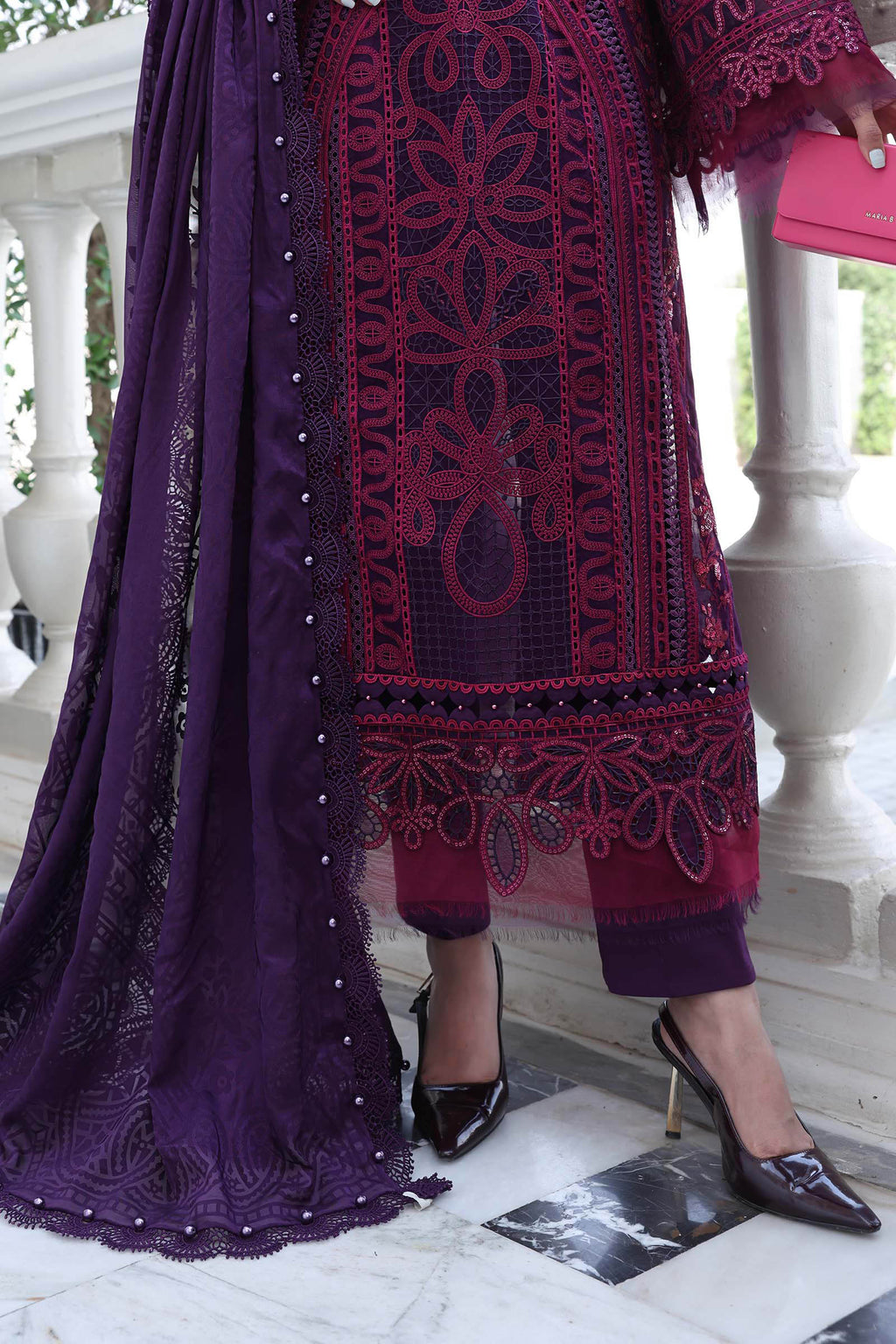 Maria B Luxury Lawn Eid Vol-26 Unstitched Collection 2026 | D14 - Mirha Fashion