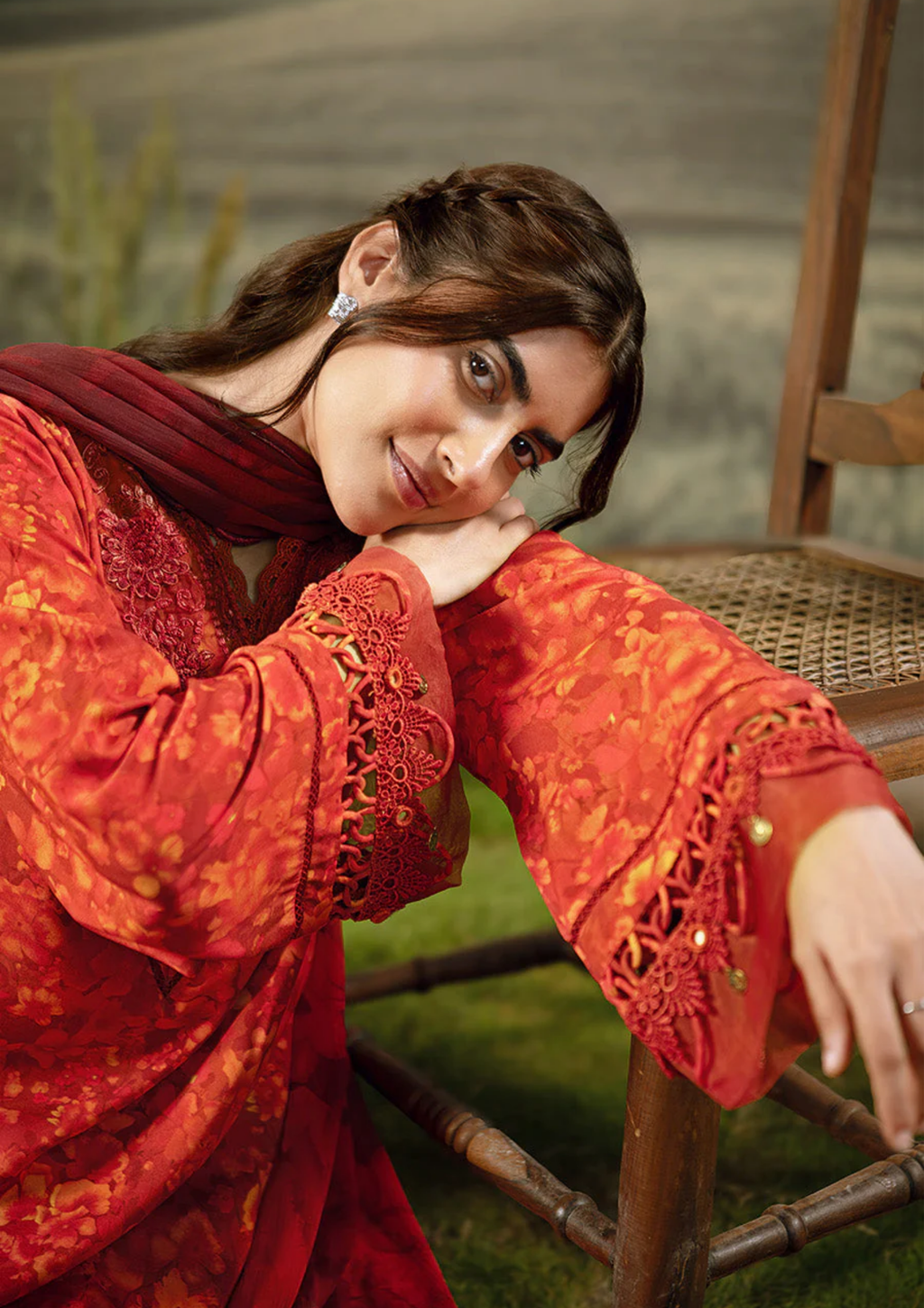 Maria B. MBasic Fall 2025 Collection – 3 Piece Unstitched Suit | 10B