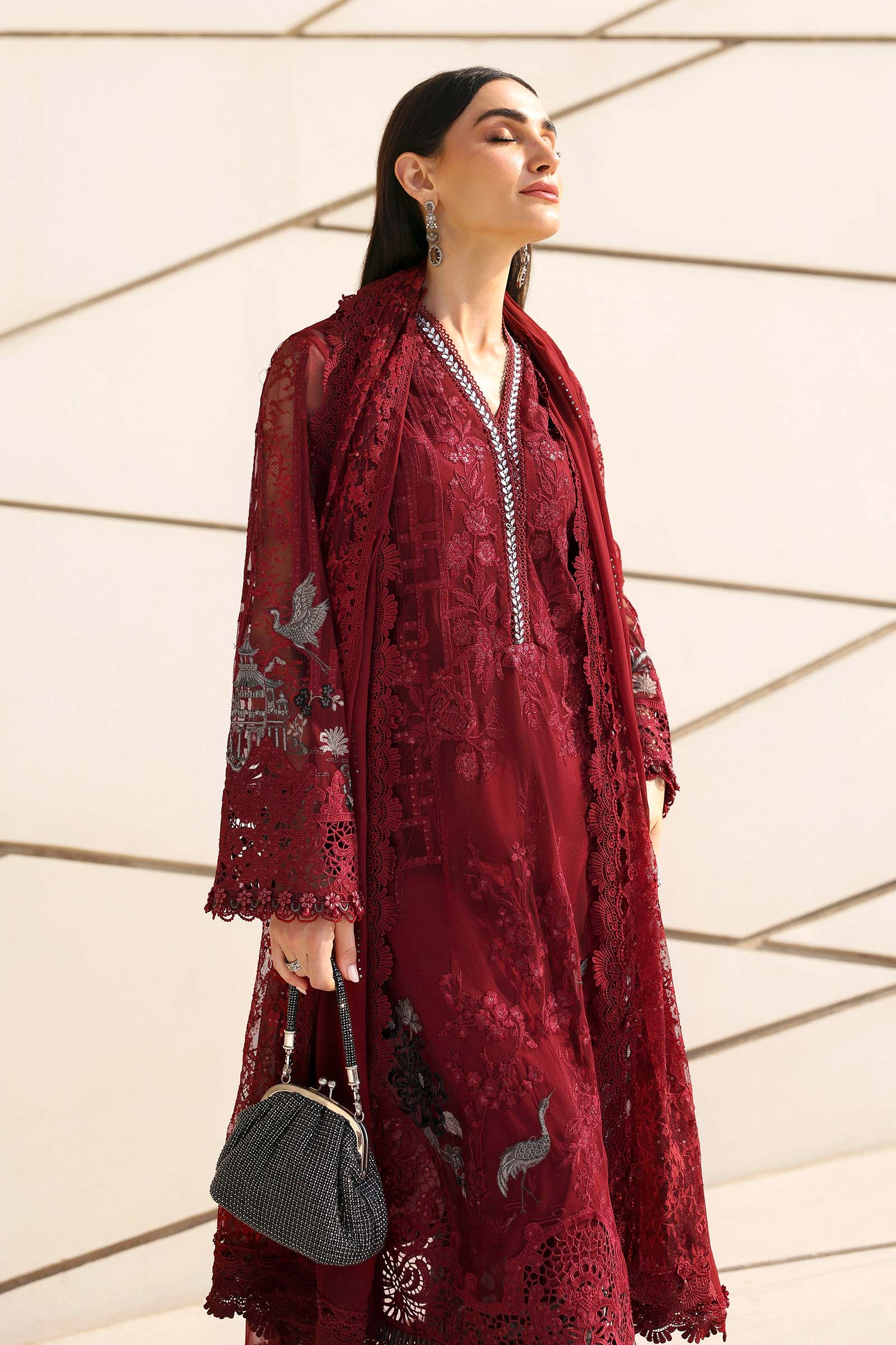 Maria B Luxury Lawn 3PCS Unstitched Collection 2026 | 7A - Mirha Fashion