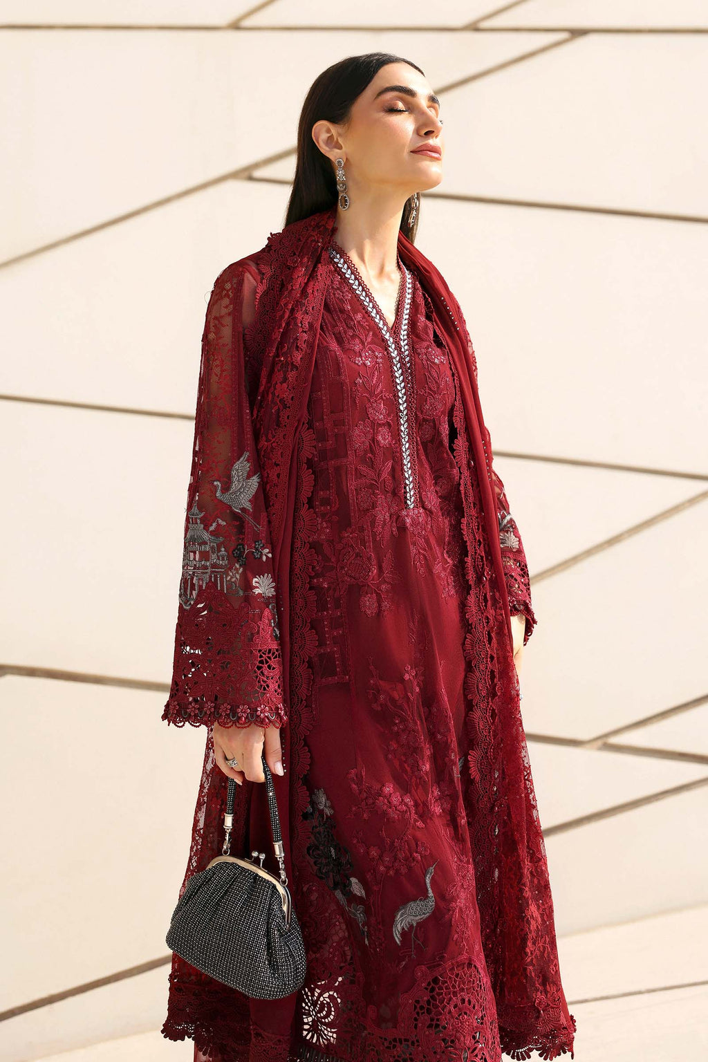 Maria B Luxury Lawn 3PCS Unstitched Collection 2026 | 7A - Mirha Fashion
