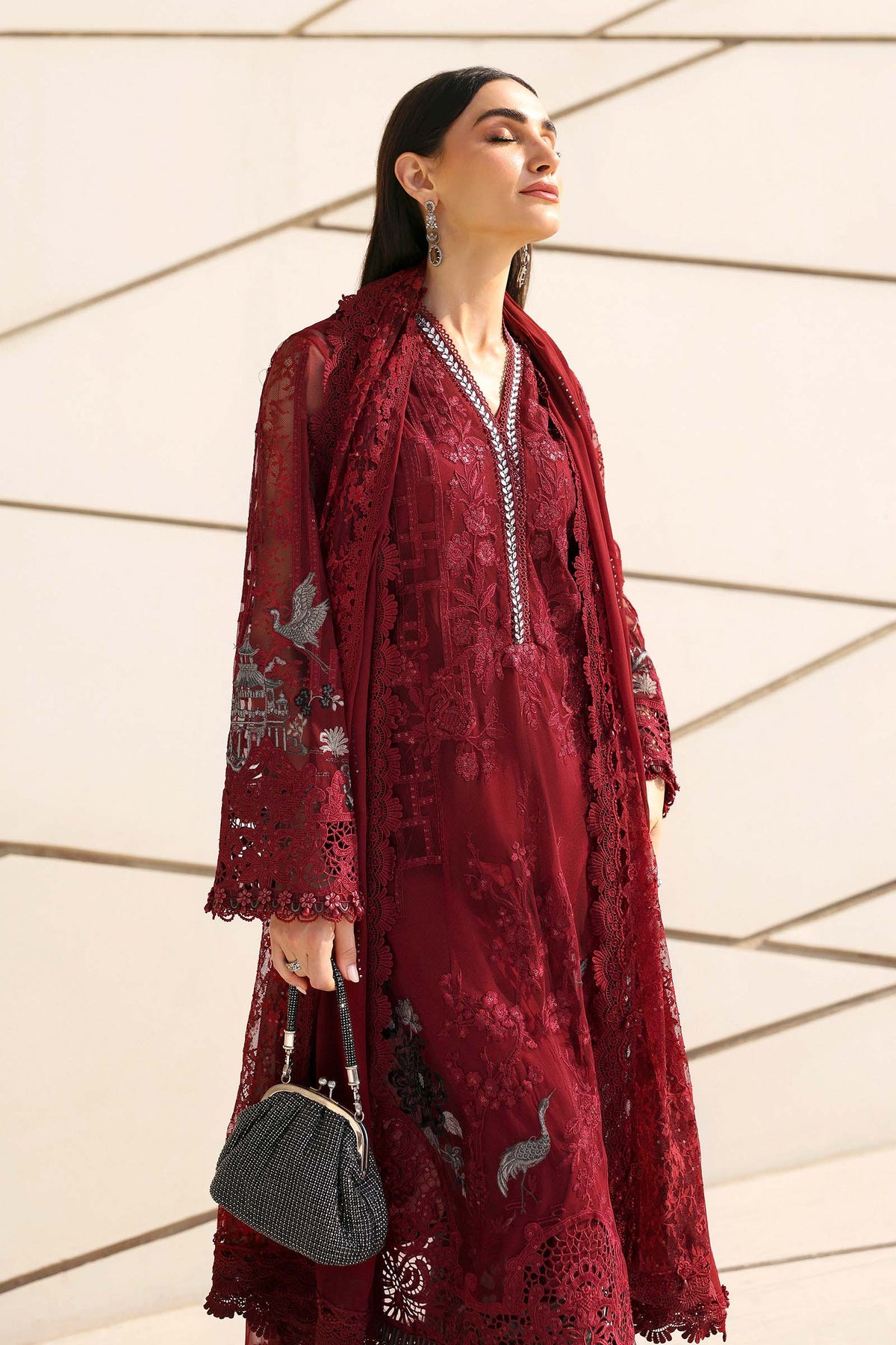 Maria B Luxury Lawn 3PCS Unstitched Collection 2026 | 7A - Mirha Fashion