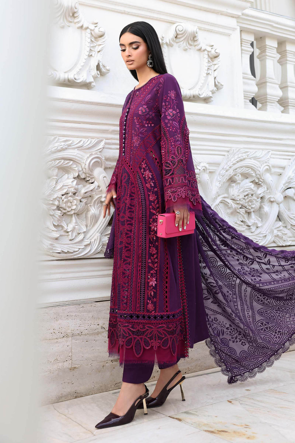 Maria B Luxury Lawn Eid Vol-26 Unstitched Collection 2026 | D14 - Mirha Fashion