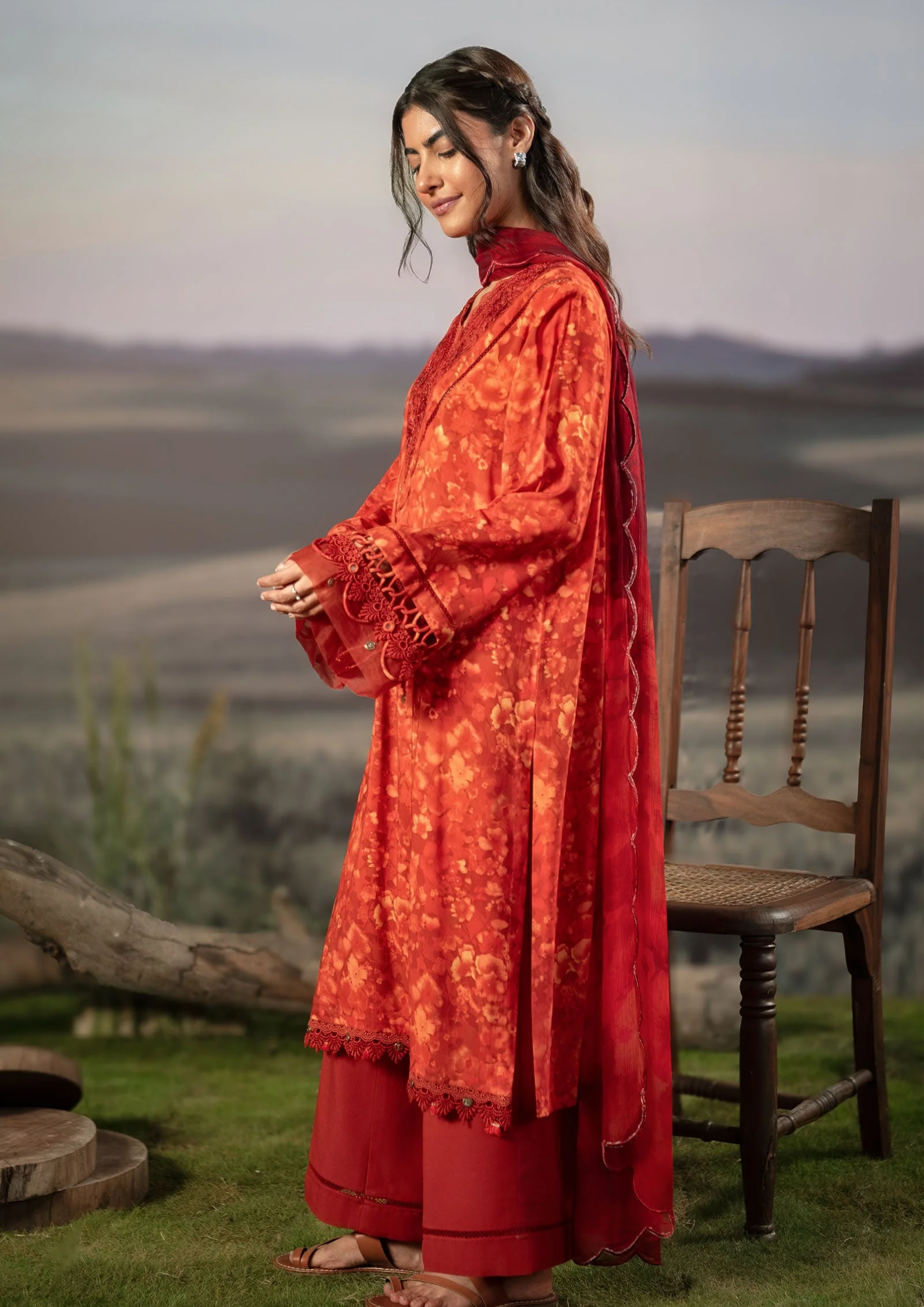 Maria B. MBasic Fall 2025 Collection – 3 Piece Unstitched Suit | 10B