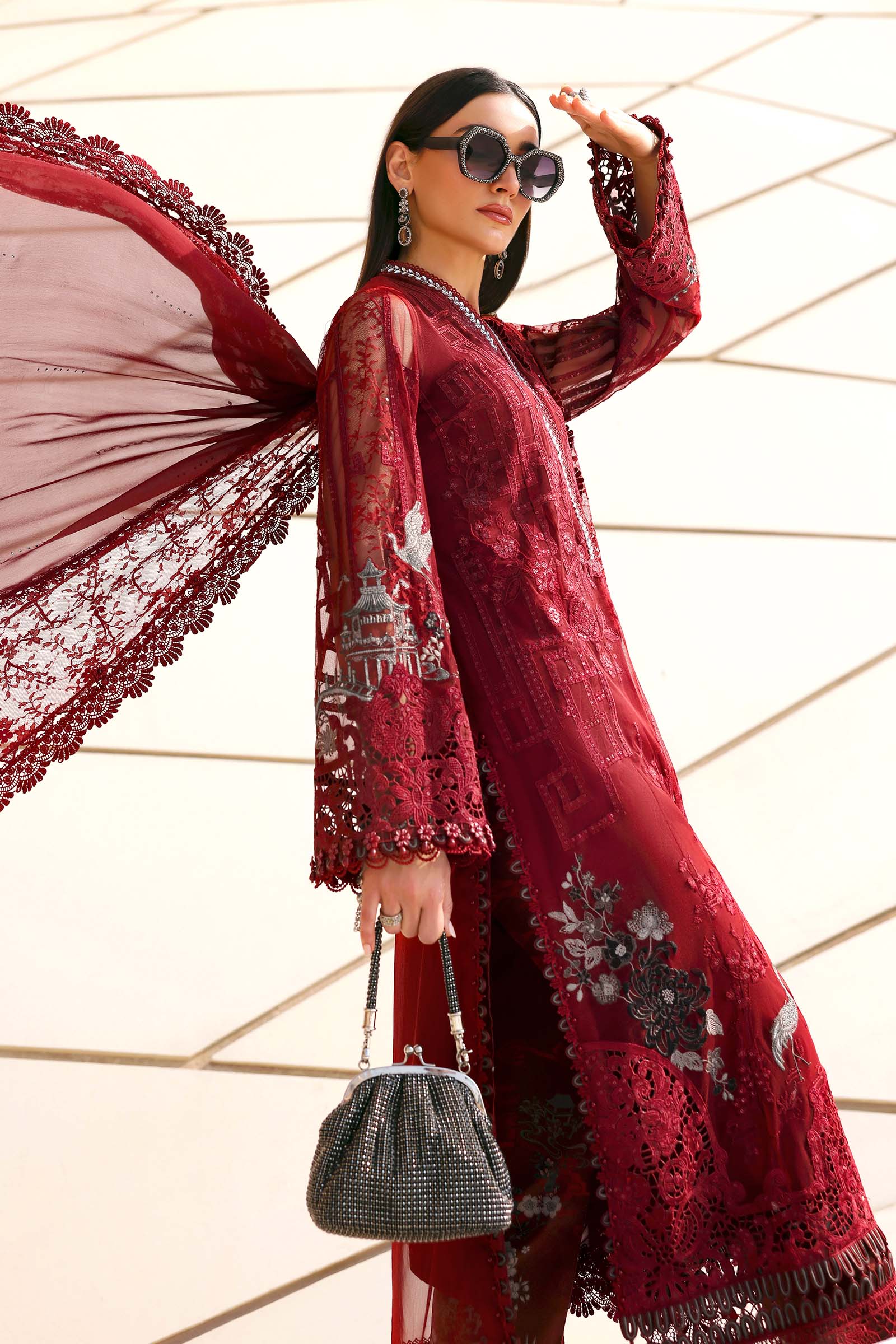 Maria B Luxury Lawn 3PCS Unstitched Collection 2026 | 7A - Mirha Fashion