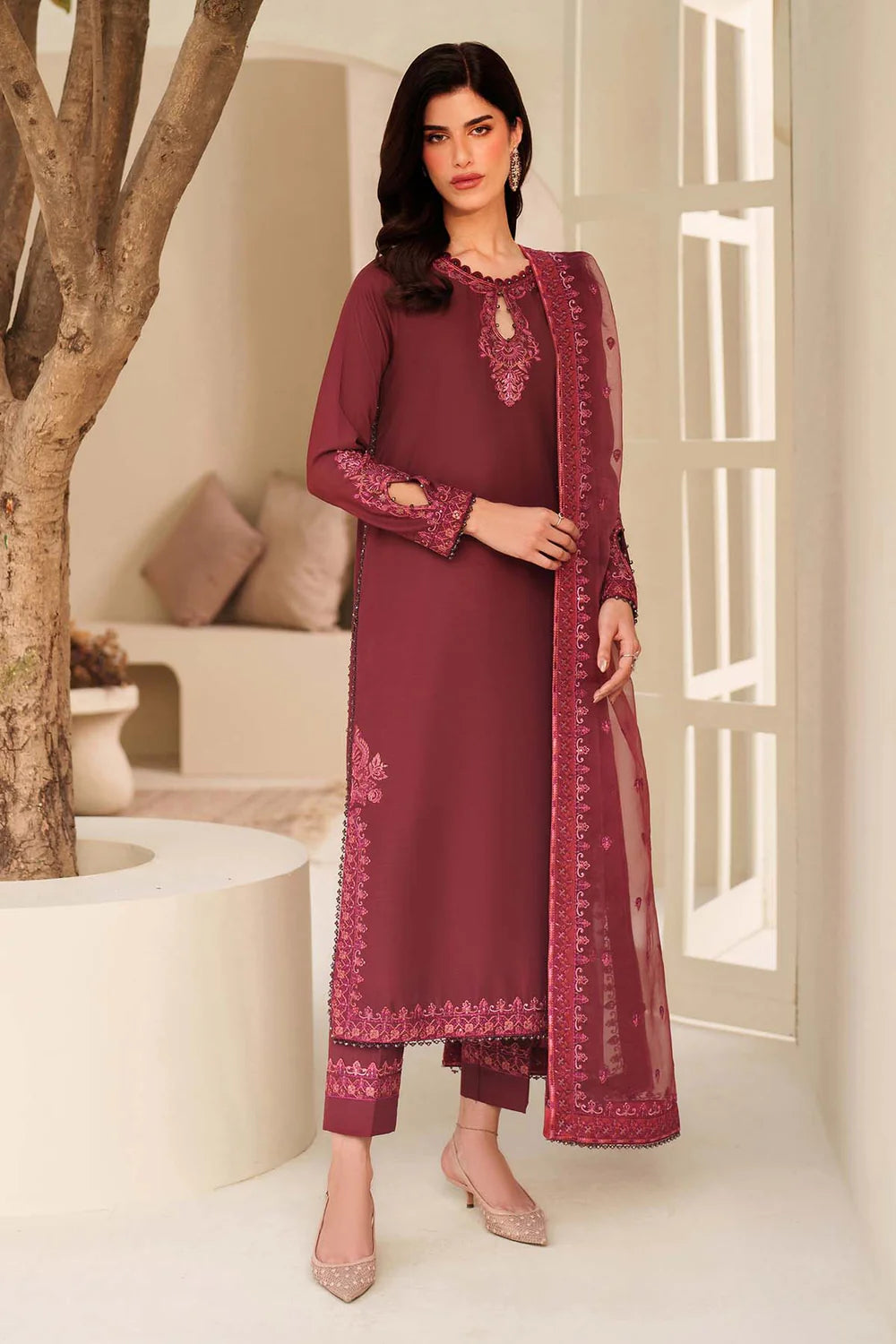 Zarif Exclusive Tabeer the Silk Edit Unstitched Collection 2026 | 01 MALIKA - Mirha Fashion