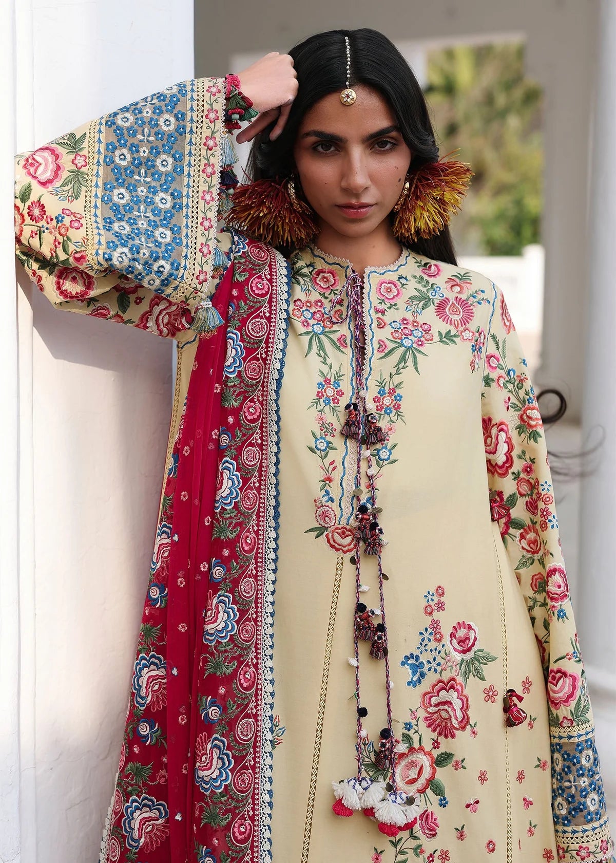 Hussain Rehar Kalabagh Luxury Lawn Unstitched Collection 2026 | D#1242 ZUBDHA - Mirha Fashion