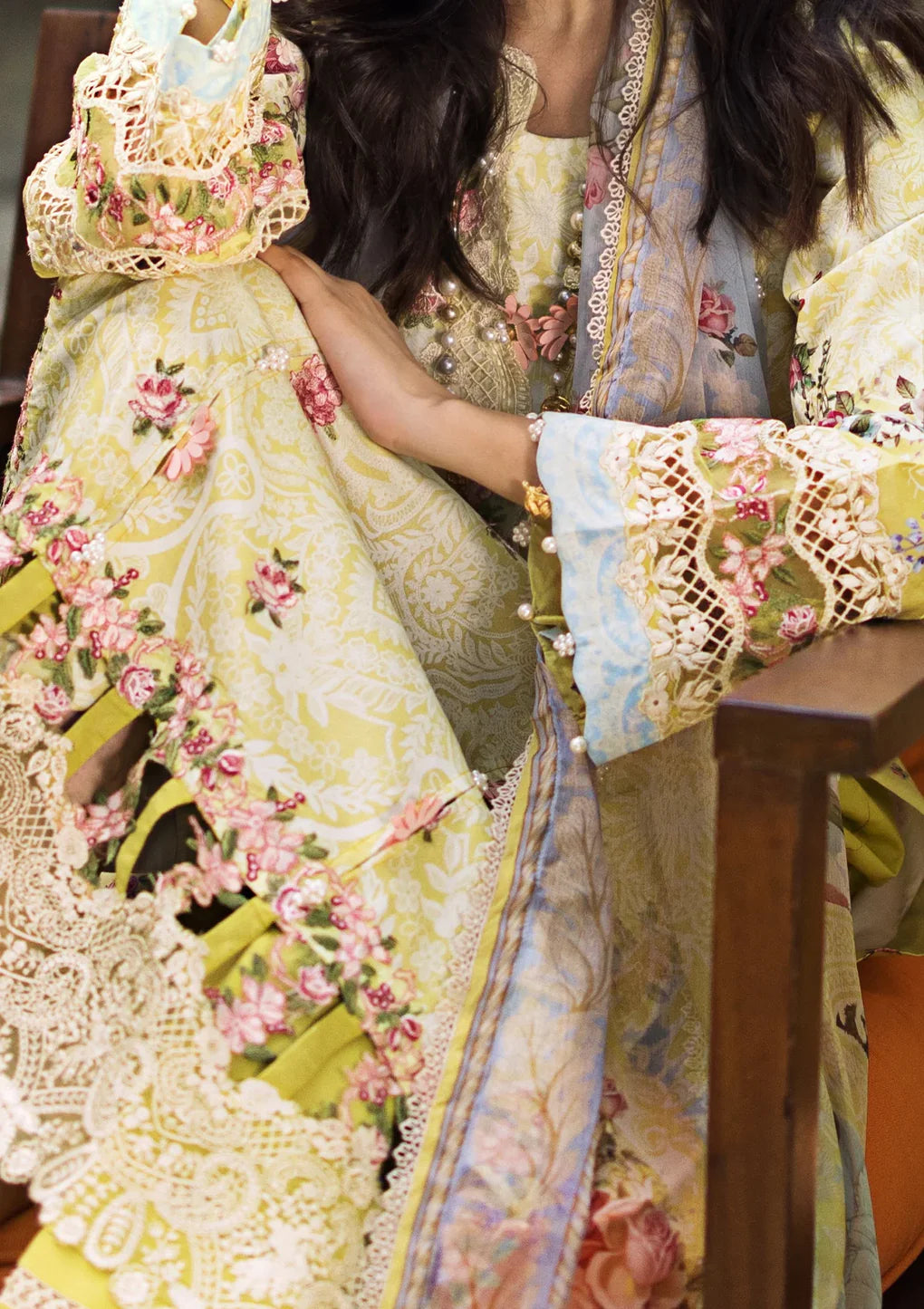 Elaf Signature Embroidered Lawn Collection | ESL-02A PIXIE DUST - Mirha Fashion