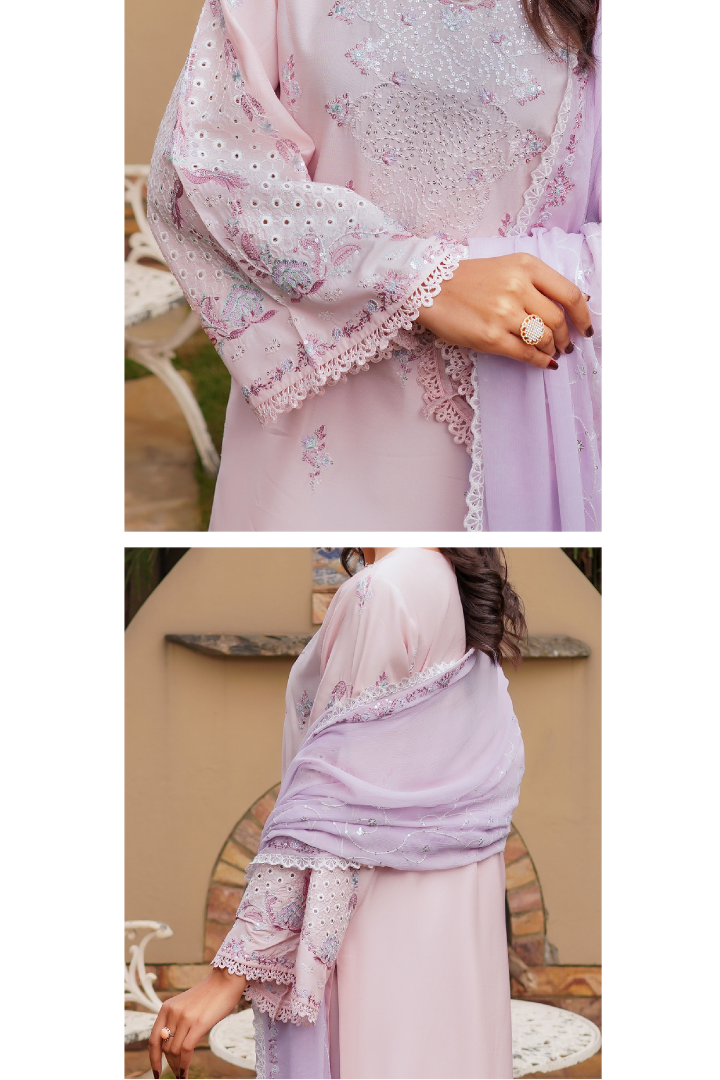 Shaanse Cyra Vol-2 Cotton Silk 3PCS Ready to Wear Collection Jan-26 | Pink