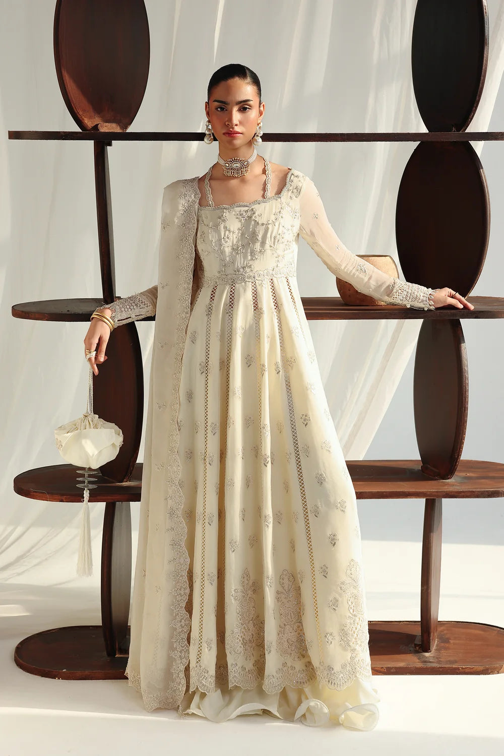 Qalamkar Luxury Chiffon Unstitched Collection | QCC-07 AMERA