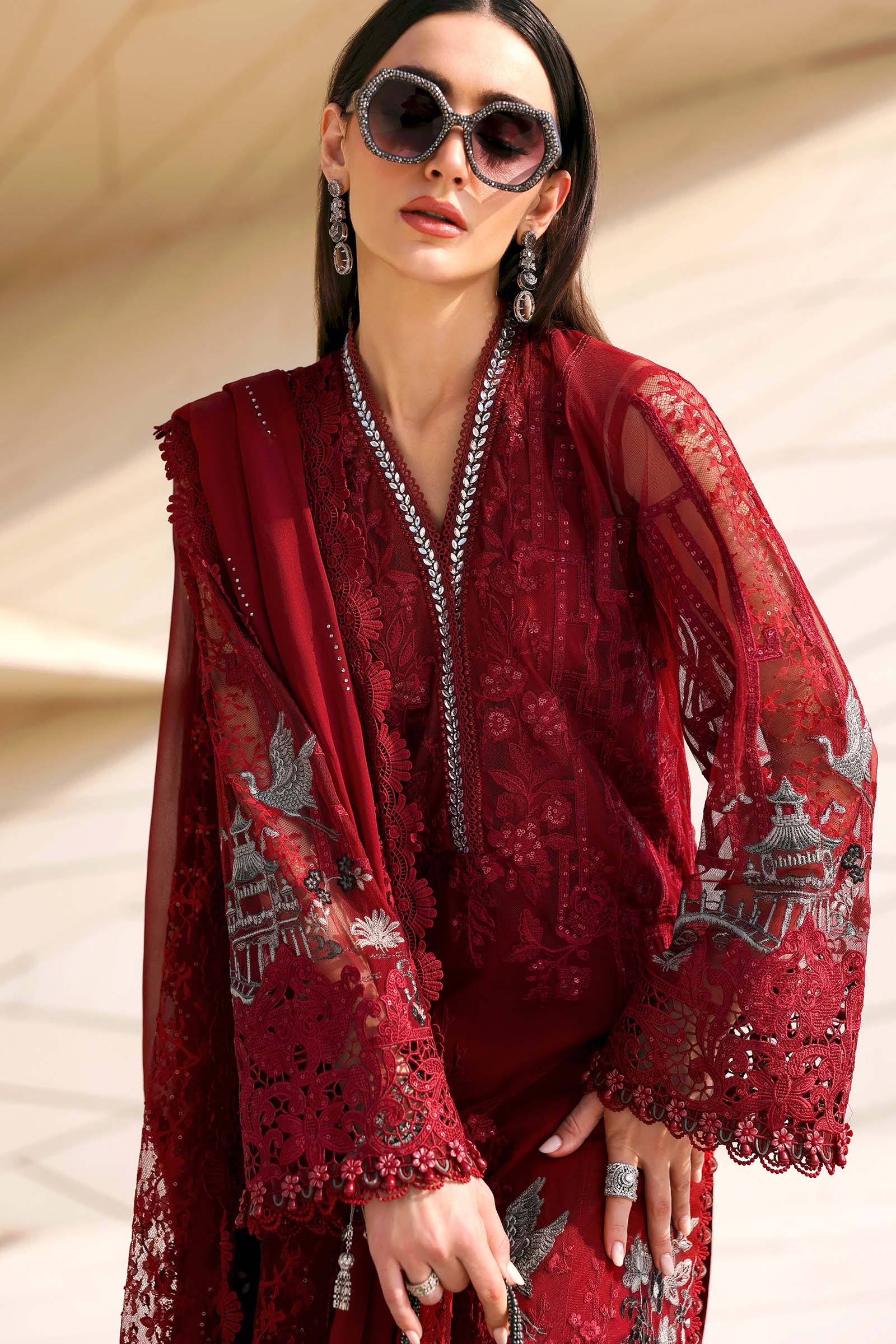 Maria B Luxury Lawn 3PCS Unstitched Collection 2026 | 7A - Mirha Fashion