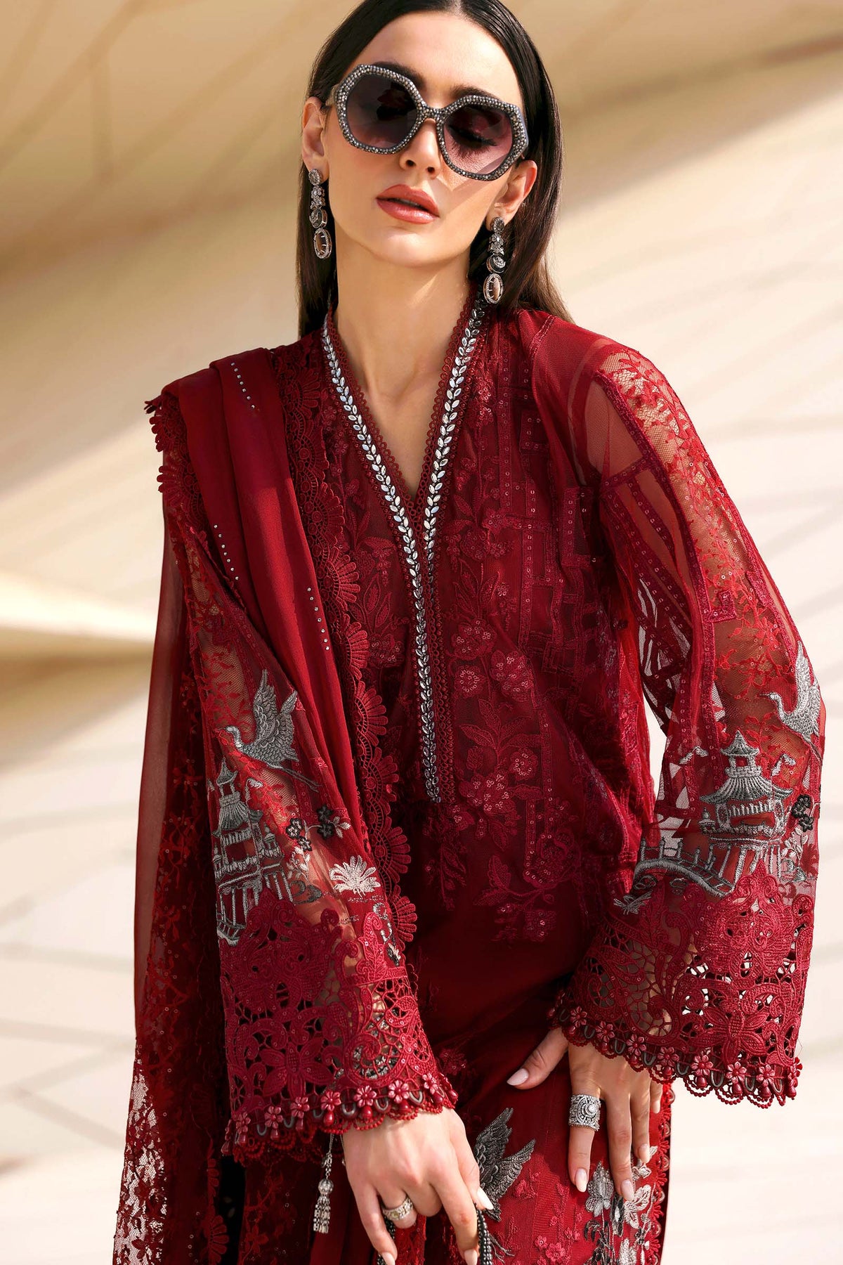 Maria B Luxury Lawn 3PCS Unstitched Collection 2026 | 7A - Mirha Fashion