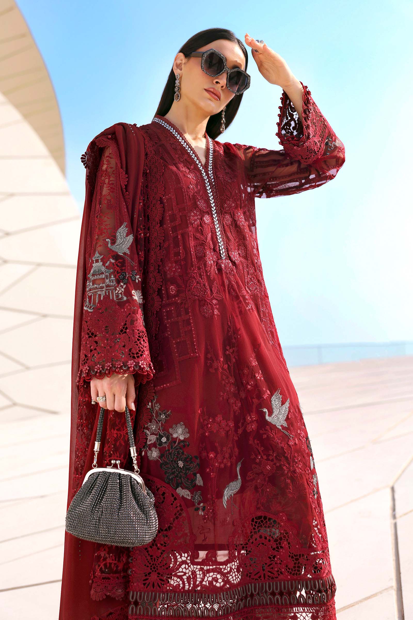 Maria B Luxury Lawn 3PCS Unstitched Collection 2026 | 7A - Mirha Fashion