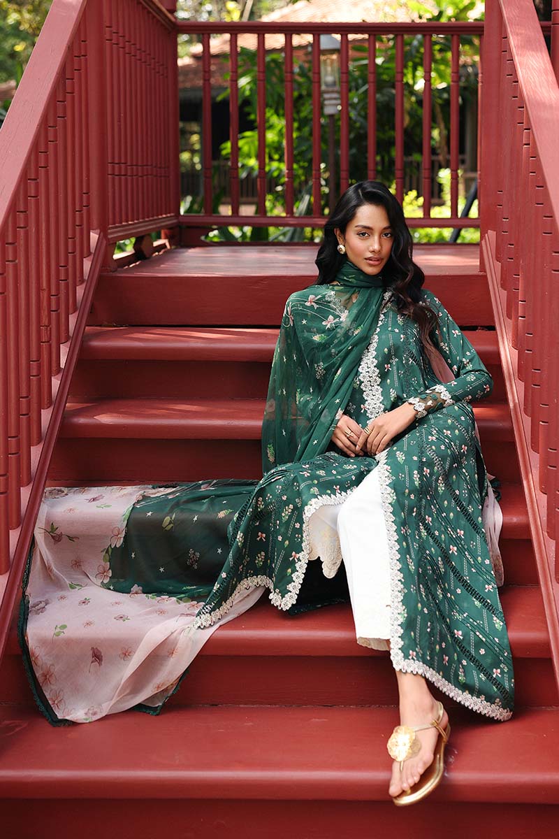 Qalamkar Qprints 3PCS Unstitched Lawn Collection 2026 | AX # 09 (B) GREER