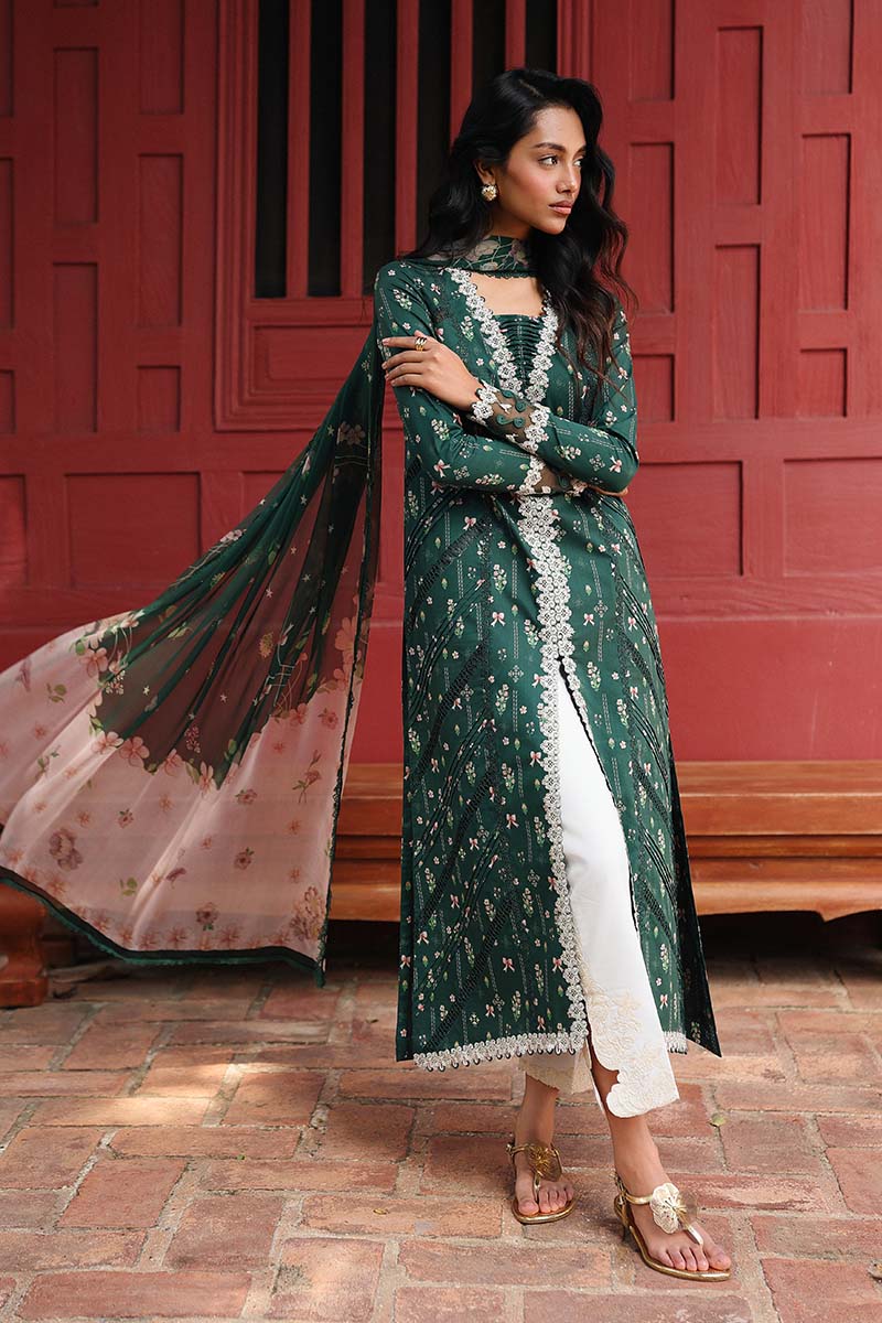 Qalamkar Qprints 3PCS Unstitched Lawn Collection 2026 | AX # 09 (B) GREER