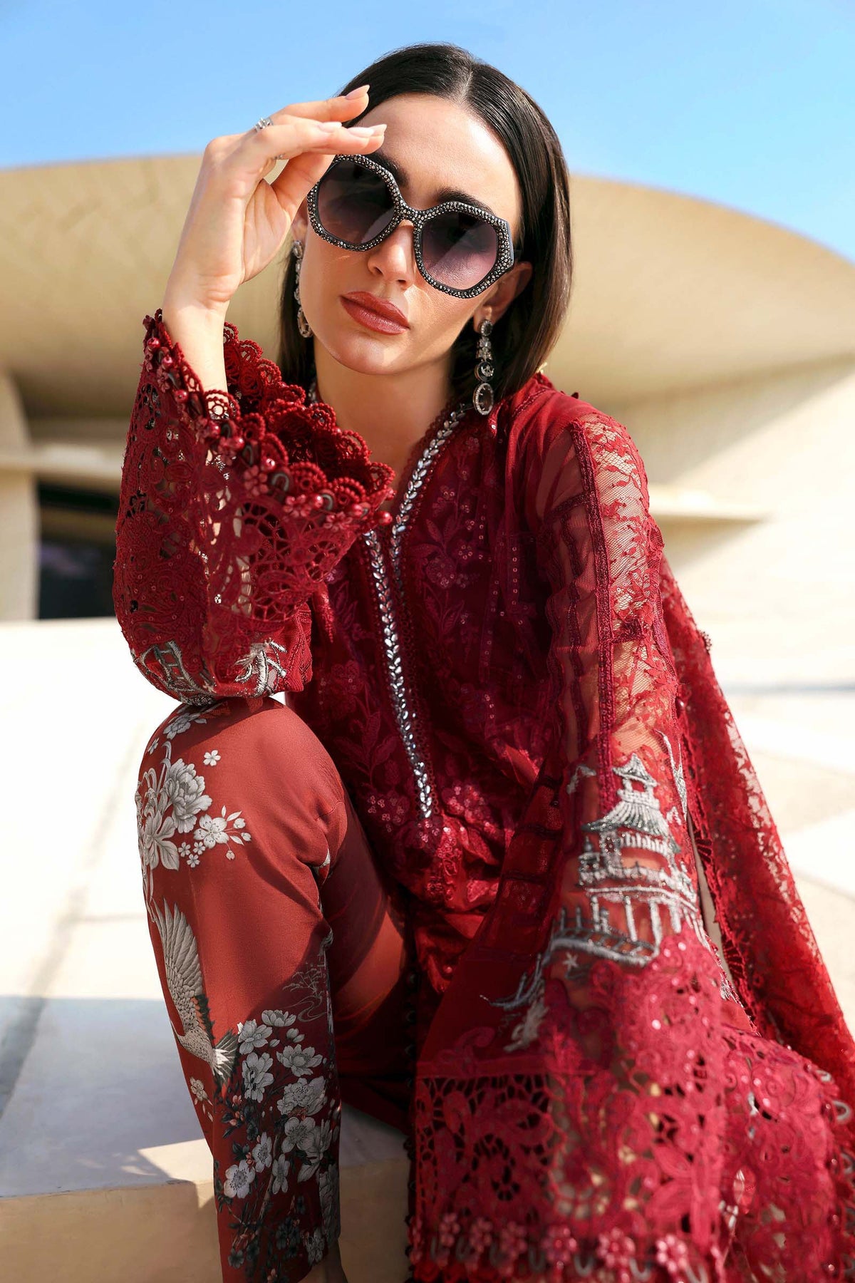 Maria B Luxury Lawn 3PCS Unstitched Collection 2026 | 7A - Mirha Fashion