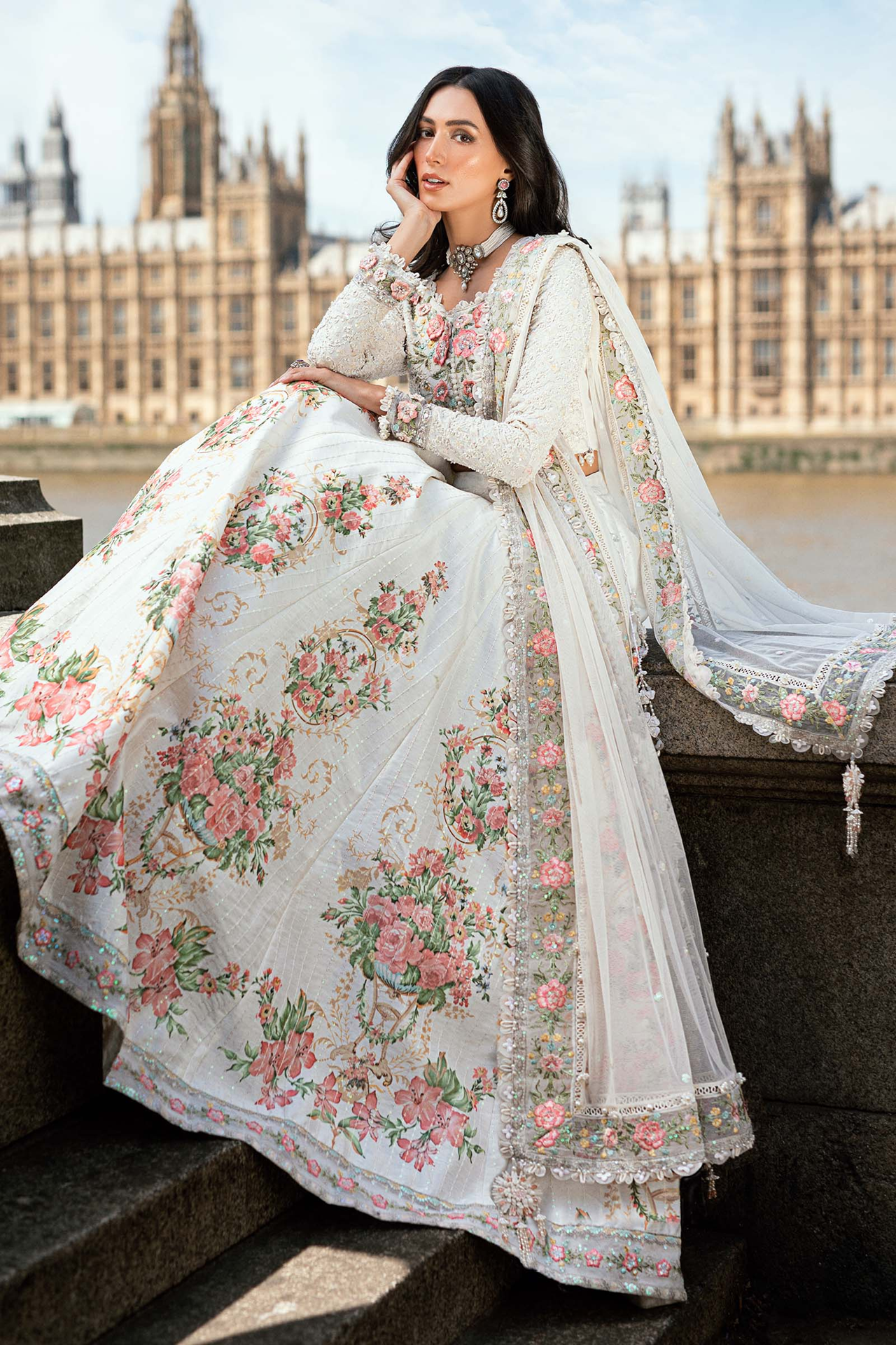 Maria B Soiree 3PCS Unstitched Formals V-01 2025 | D2