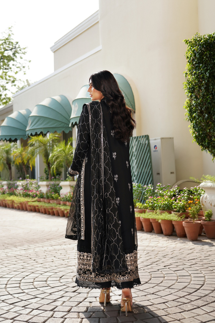 Agha Noor Luxury Gowns Afsanay Ready to Wear Collection | Black