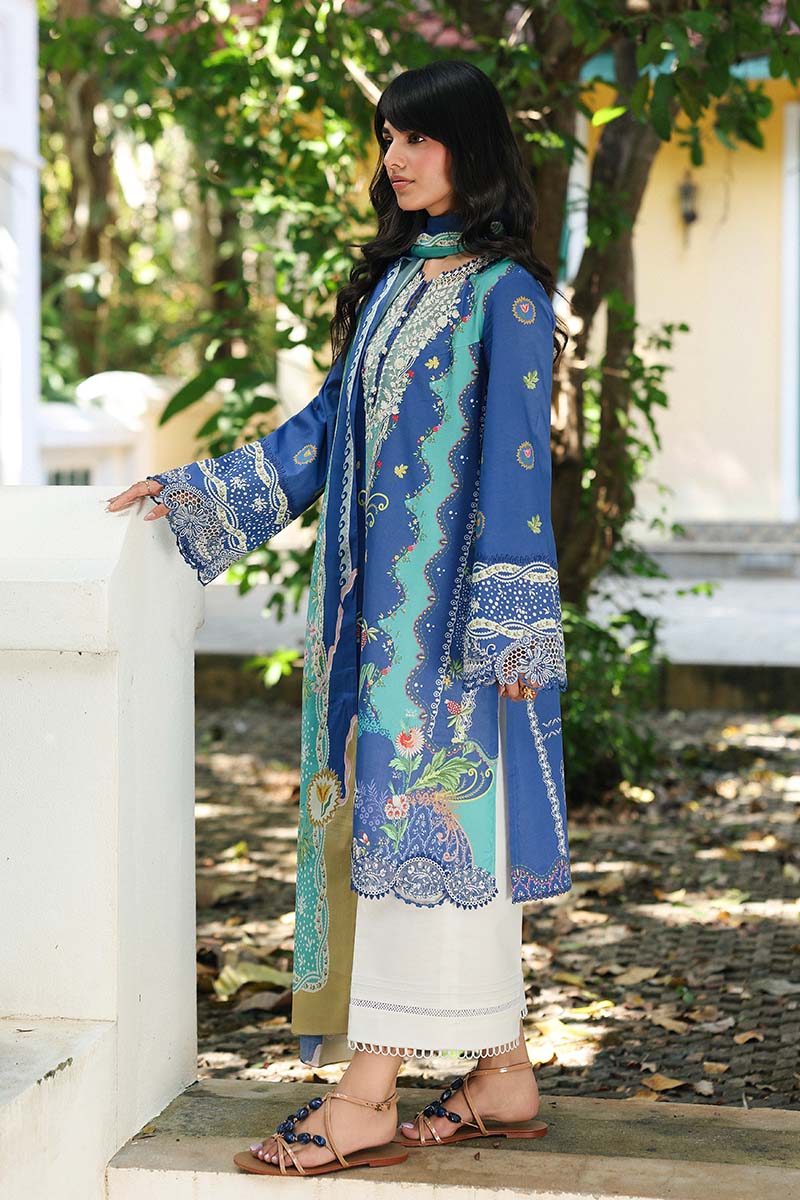 Qalamkar Qprints 3PCS Unstitched Lawn Collection 2026 | AX # 10 (B) VIONA