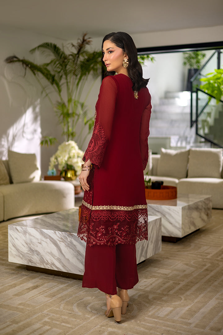 Manahil Lakhani Luminara Unstitched Chiffon Collection |Royale