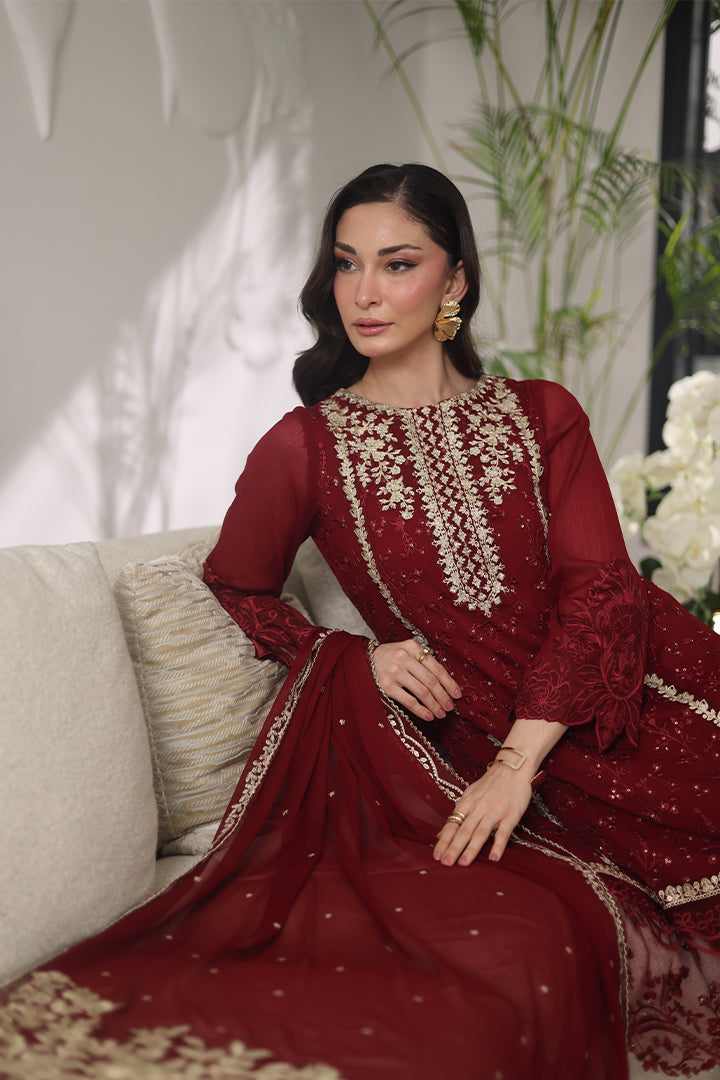 Manahil Lakhani Luminara Unstitched Chiffon Collection |Royale