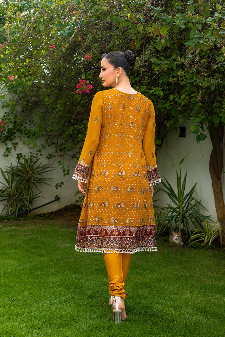 Manahil Lakhani Luminara Unstitched Chiffon Collection |Amber