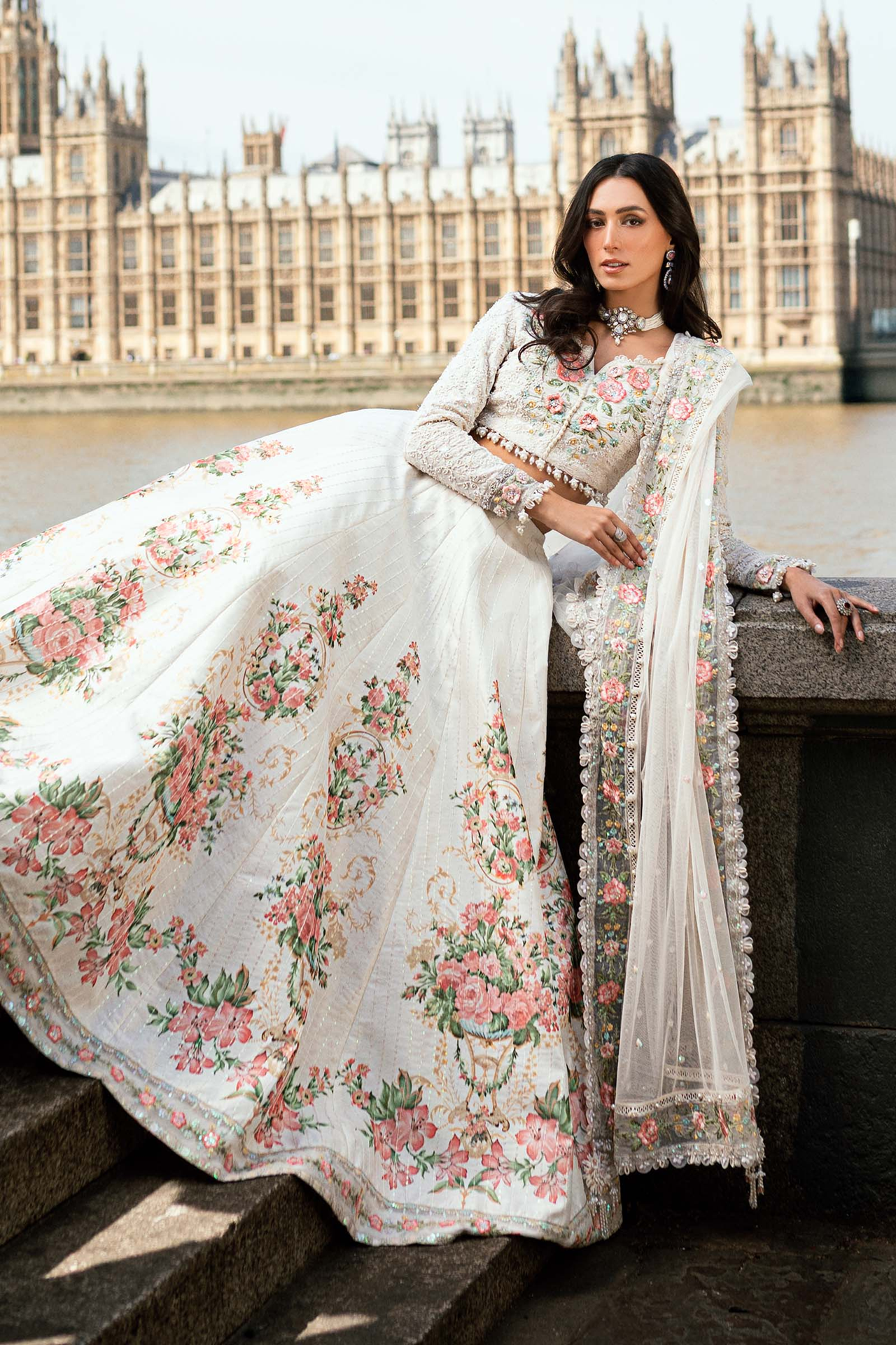 Maria B Soiree 3PCS Unstitched Formals V-01 2025 | D2