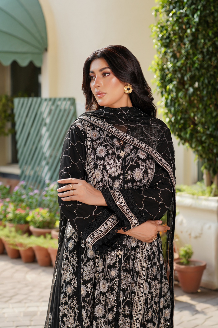 Agha Noor Luxury Gowns Afsanay Ready to Wear Collection | Black