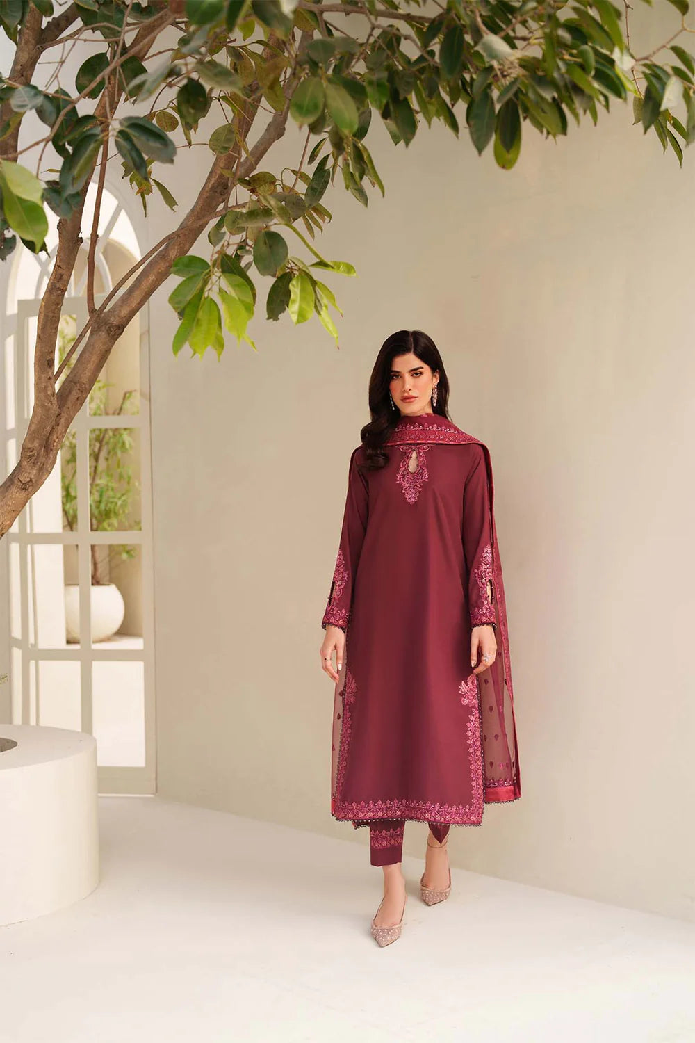 Zarif Exclusive Tabeer the Silk Edit Unstitched Collection 2026 | 01 MALIKA - Mirha Fashion